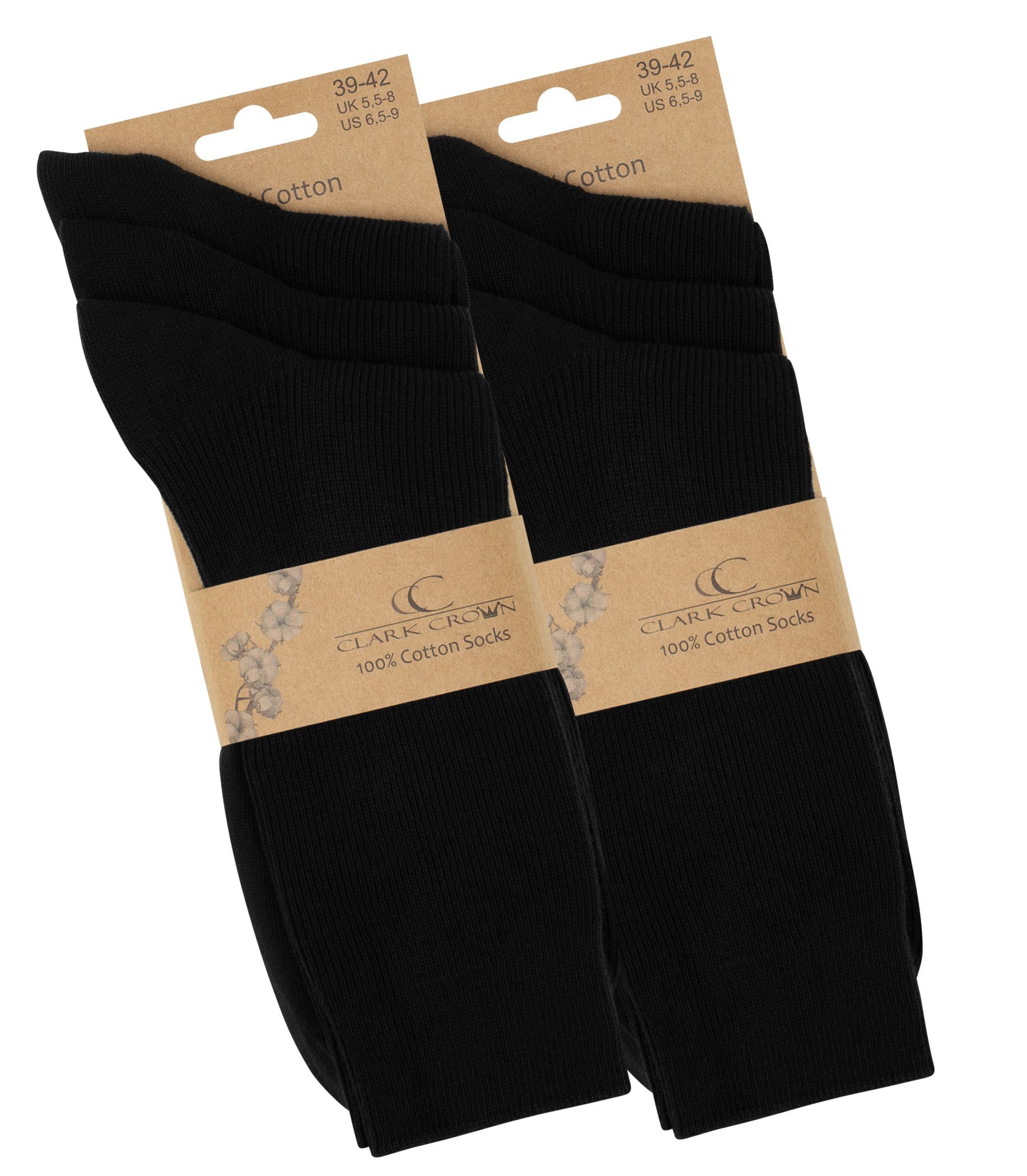 Clark Crown® Socken (6-Paar) Handgekettelte Zehennaht günstig online kaufen