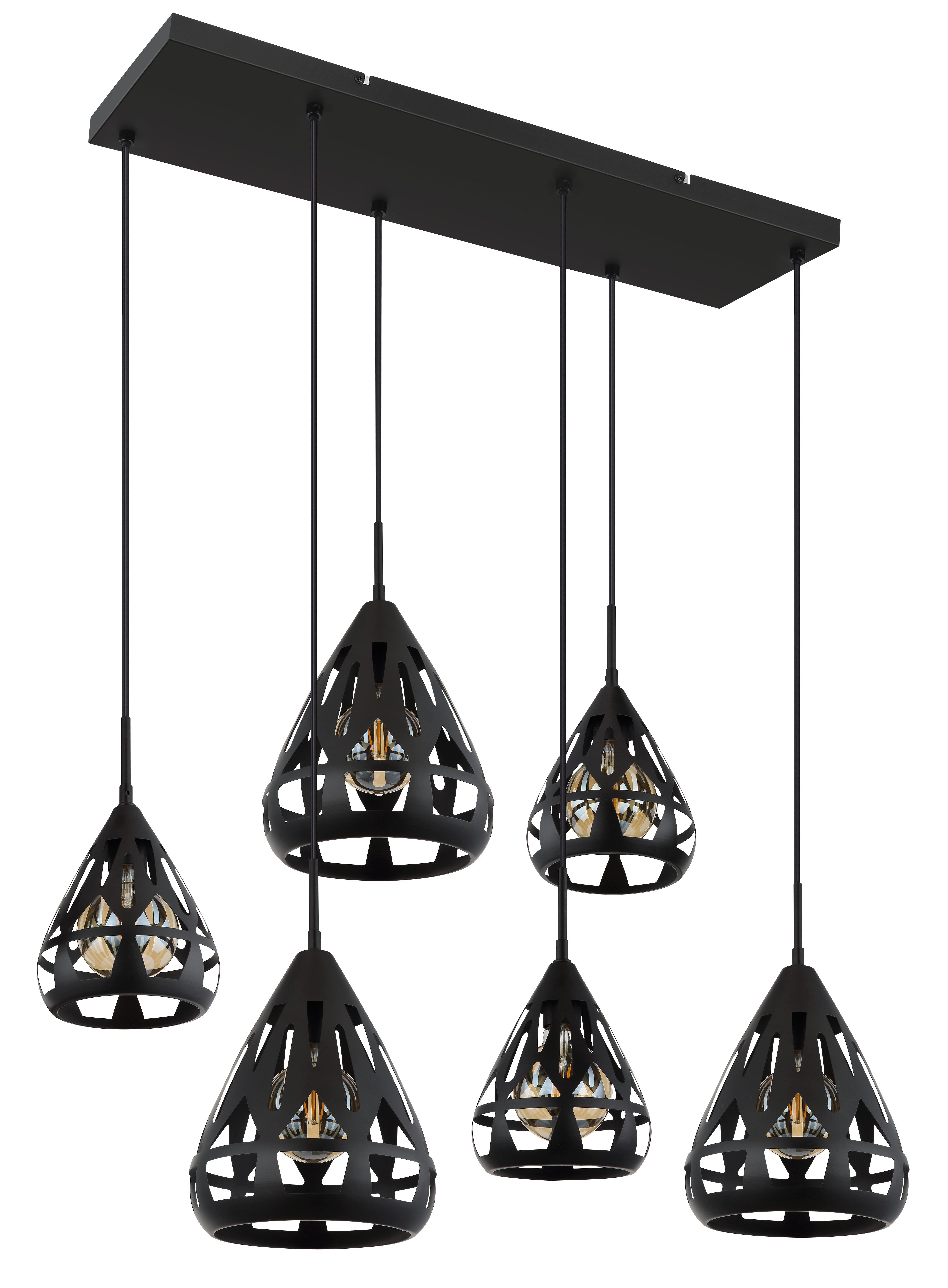 GLOBO LIGHTING Hängeleuchte HASSAN, ohne Leuchtmittel, Hängelampe/Pendelleuchte/Esszimmer/Wohnzimmer/Esstisch
