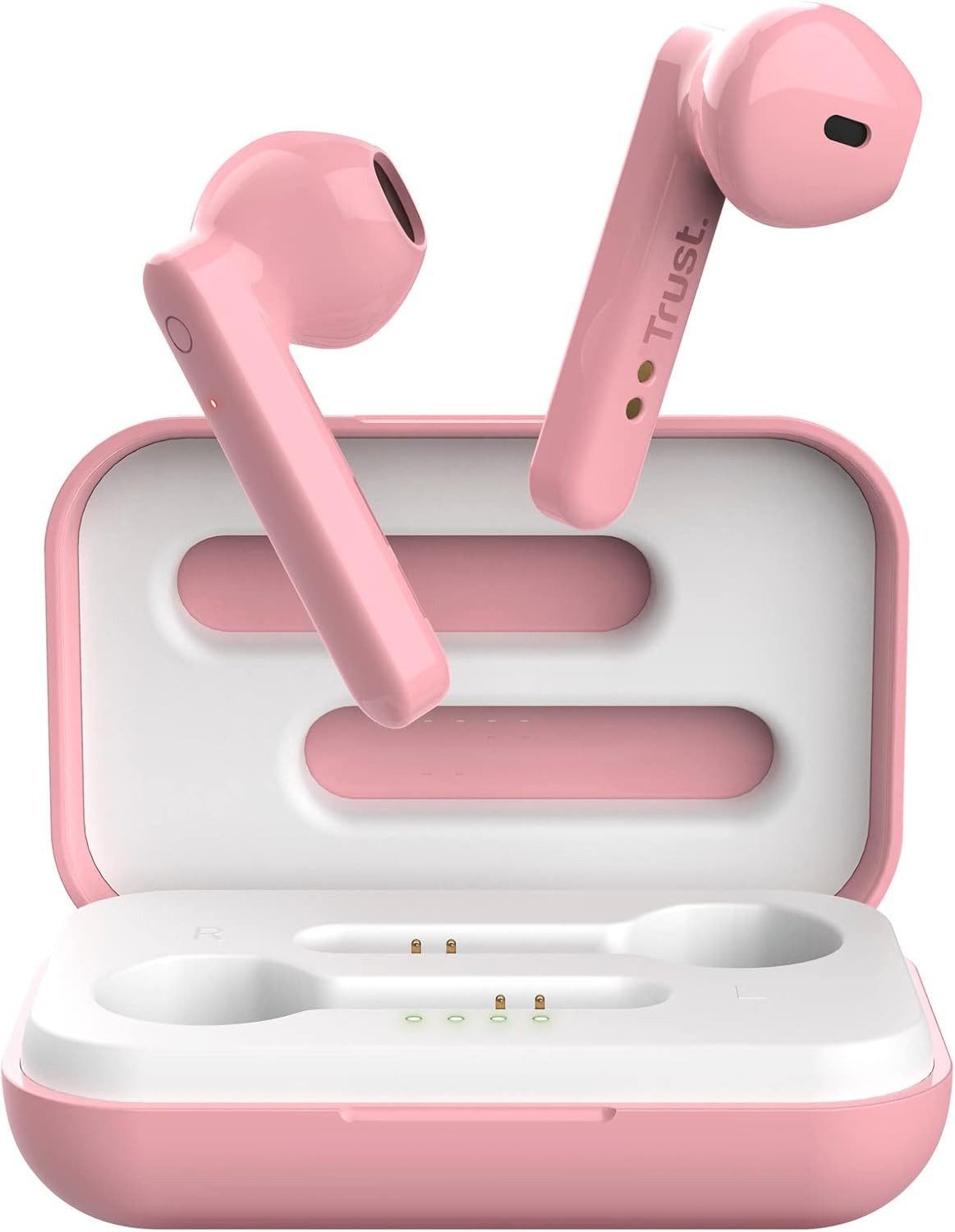 Trust Mobile Primo Touch Bluetooth Bluetooth-Kopfhörer (Integriert, Bluetooth, In-Ear Kabellose Ohrhörer Rosa)
