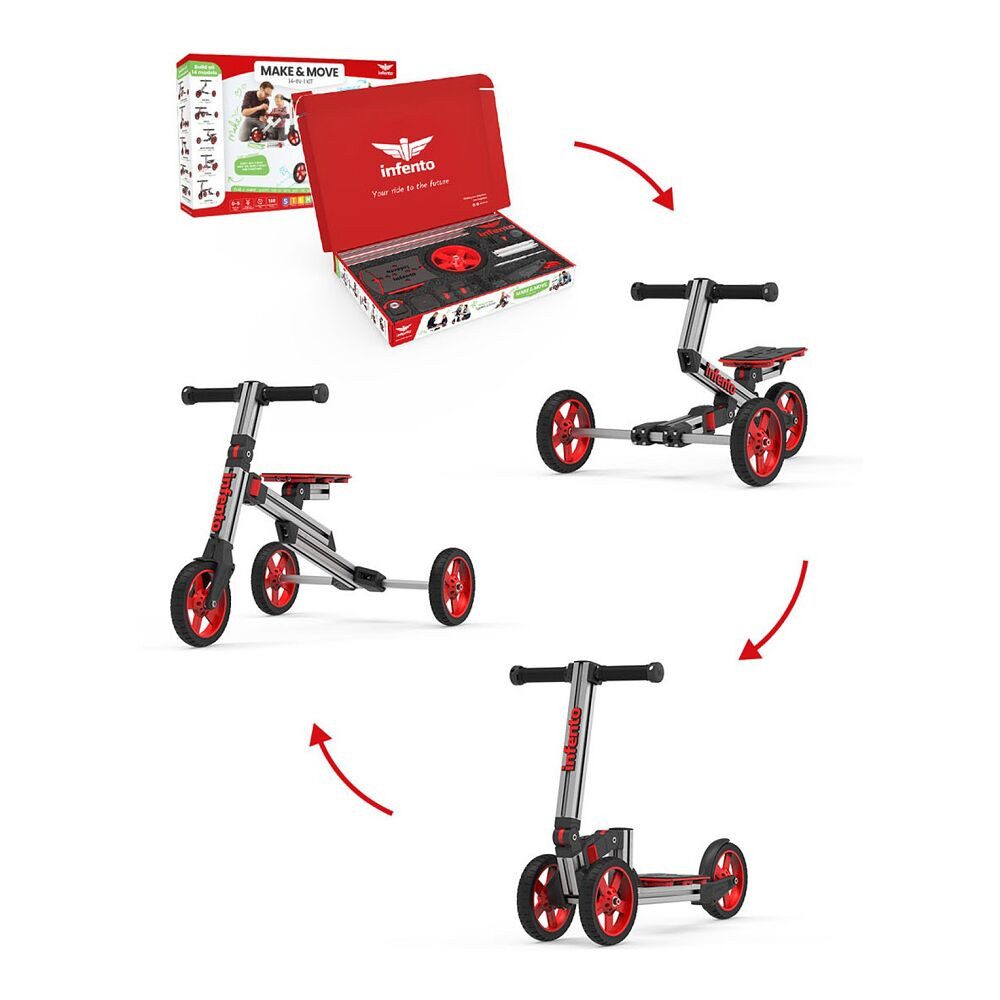 Dreirad Spielfahrzeug Make and Move Kit, Bauen Sie Indoor- und Outdoor-Modelle