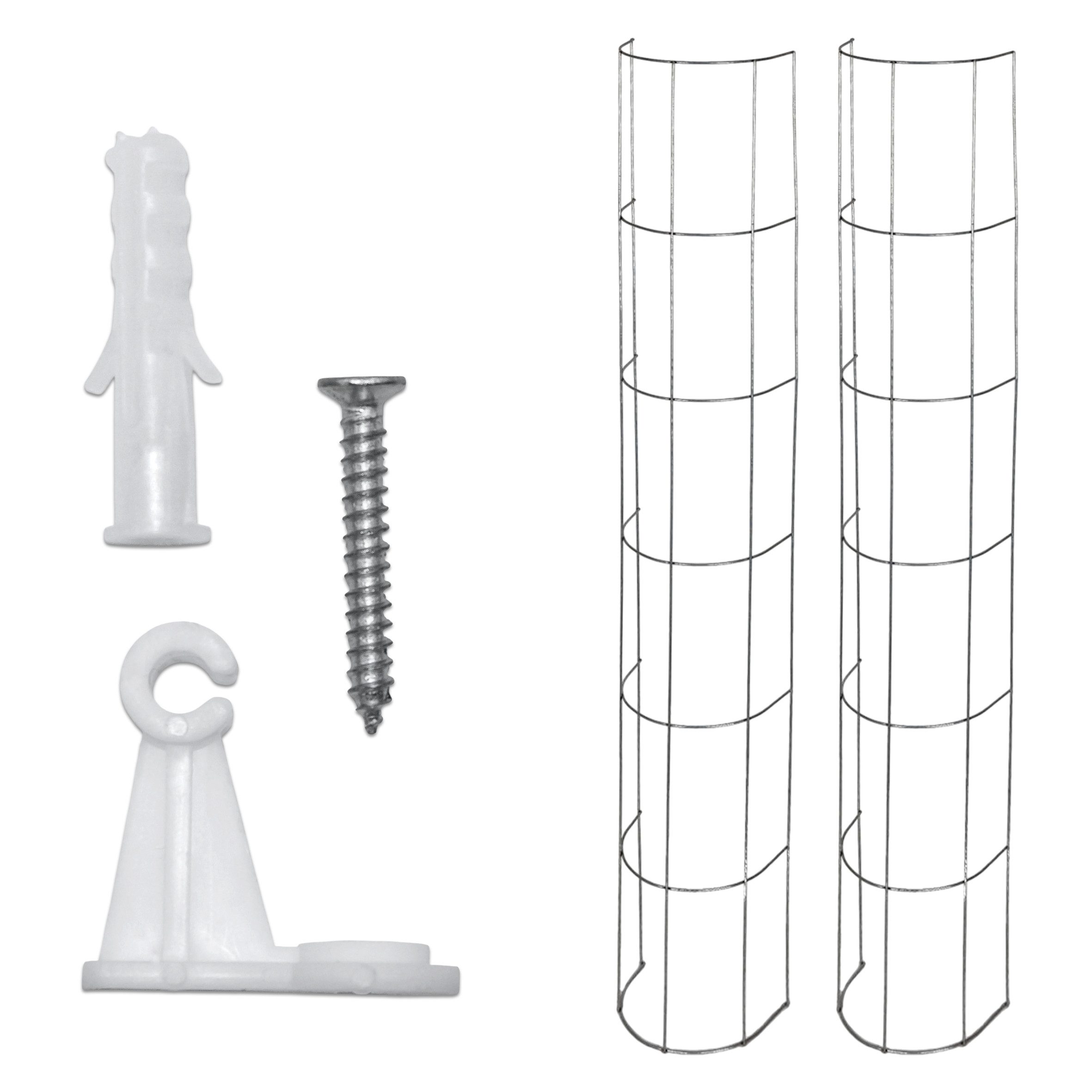 Spetebo Rankgitter 2er Set Rankgitter für Fallrohre 120x18cm verzinkt, verzinkt