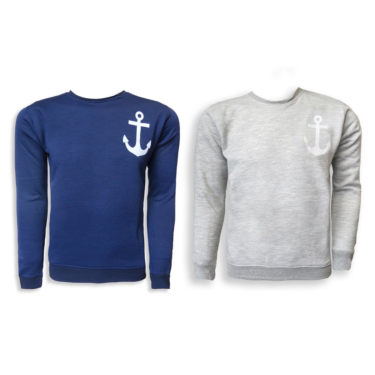 Sonia Originelli T-Shirt Sweatshirt "Anker" Herren Unifarben Herren Pullover für: Maritim geeignet Druck