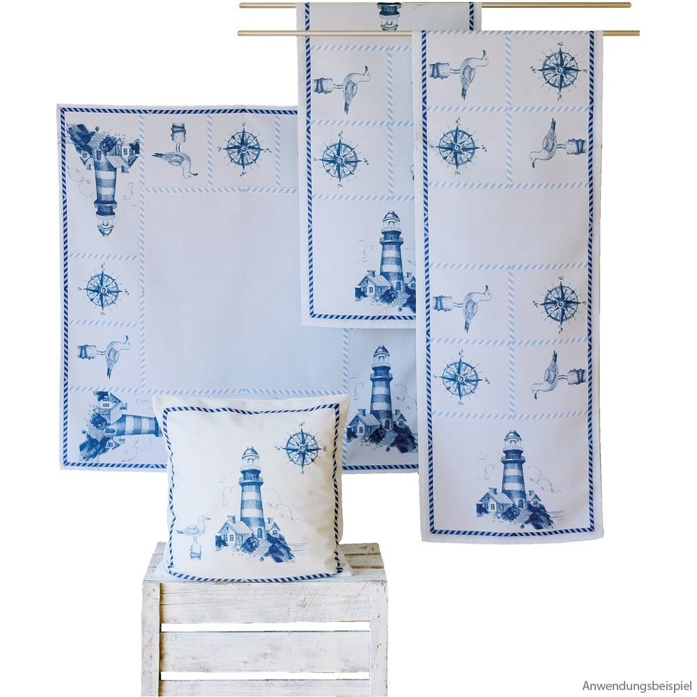 matches21 HOME & HOBBY Kissenbezüge Kissen-Bezug Leuchtturm Maritim Motiv b günstig online kaufen