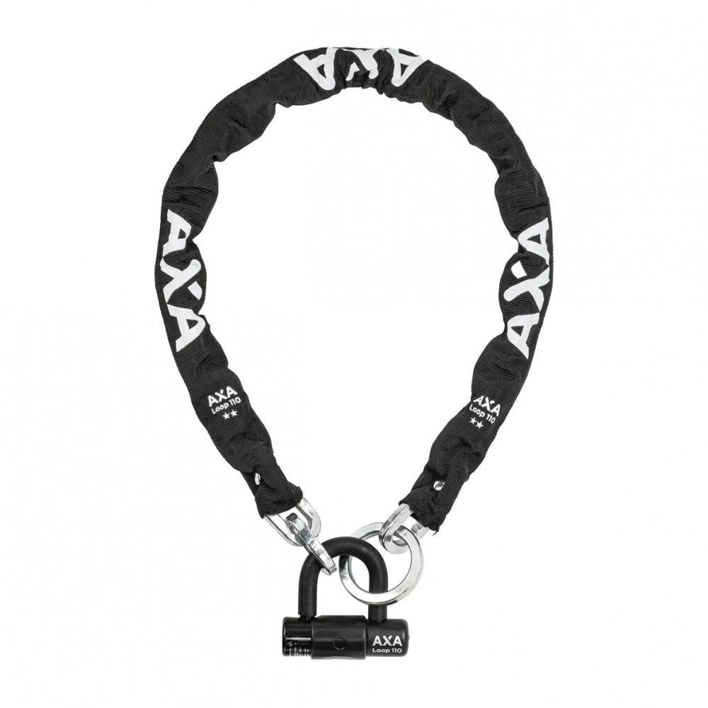 AXA Kettenschloss AXA Kettenschloss Loop 110 cm gehärtete Stahlglieder Ø 9,5 mm - Sicher