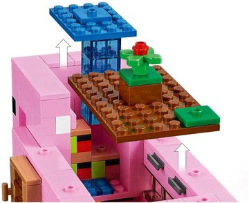 LEGO® Konstruktionsspielsteine Das Schweinhaus (21170), LEGO® Minecraft™, (490 St), Made in Europe
