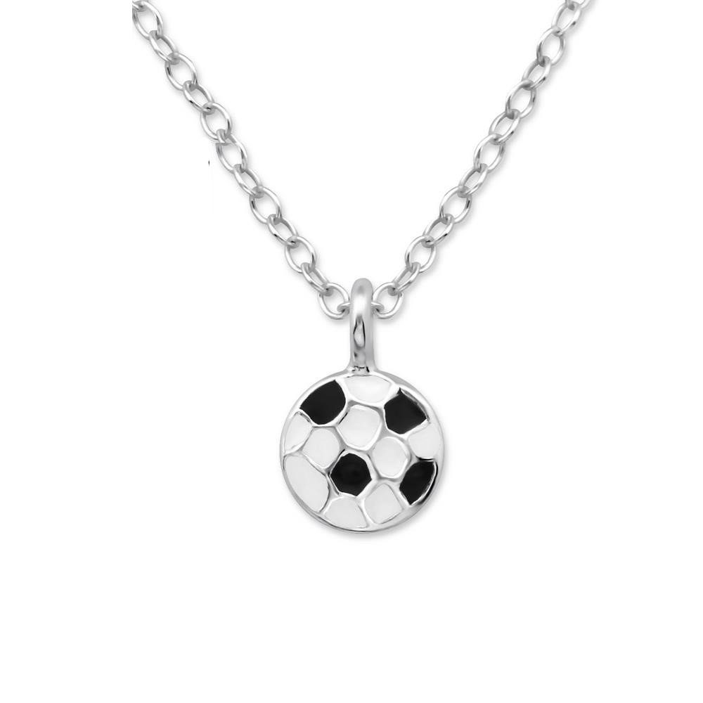 BUNGSA Ketten-Set Kette Fussball aus 925 Silber Damen (1-tlg), Halskette  Necklace