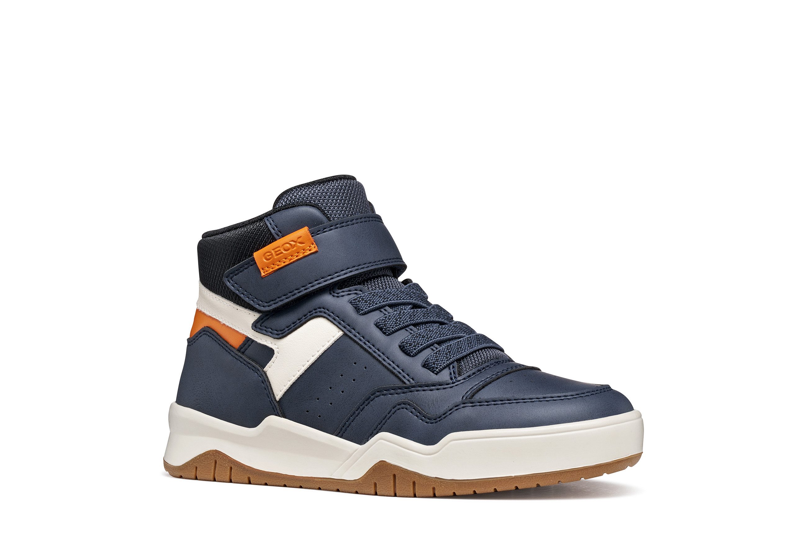Geox J PERTH BOY Sneaker Freizeitschuh mit Kontrastbesätzen, Größenschablone zum Download