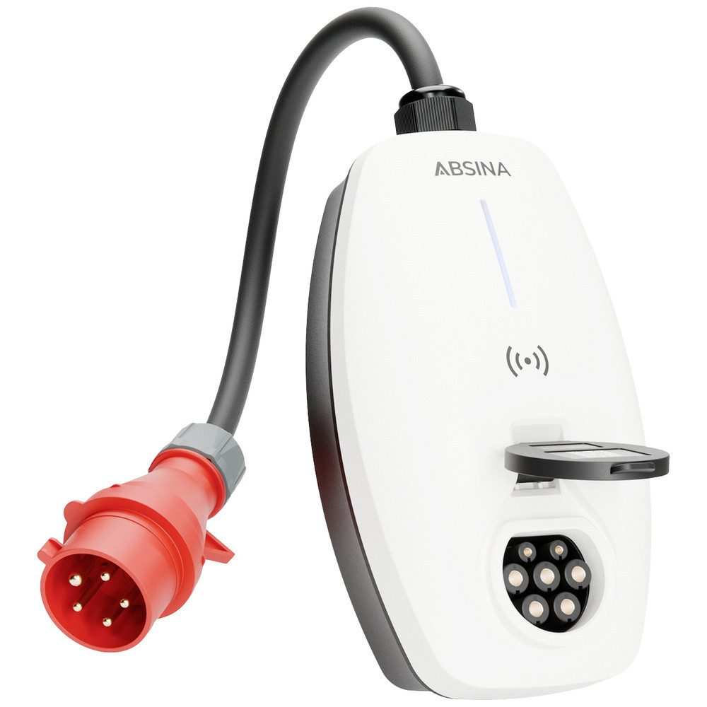 ABSINA Elektroauto-Ladestation Absina Wallbox Typ 2 Mode 3 16 A 11 kW App, RFID