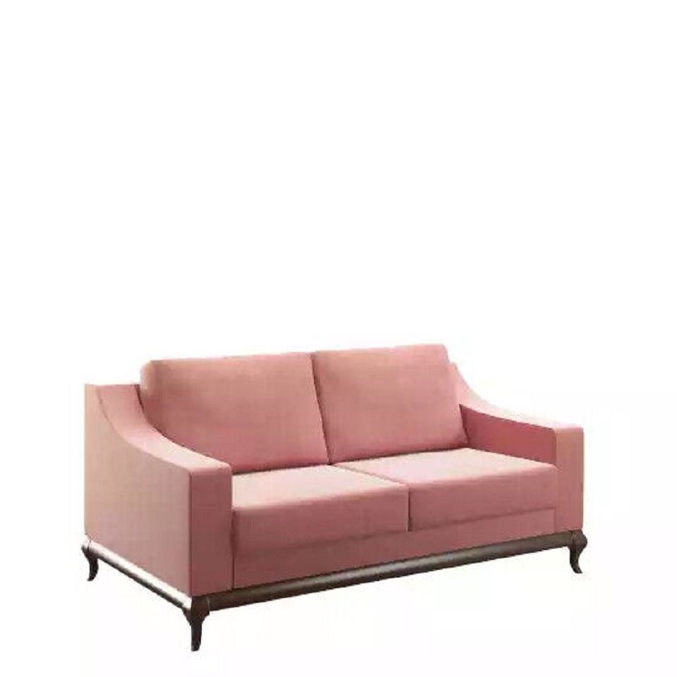 JVmoebel 2-Sitzer Rosa Sofa 3 Sitzer Wohnzimmer Design Möbel Stil Modern Neu Luxus, 1 Teile, Made in Europe