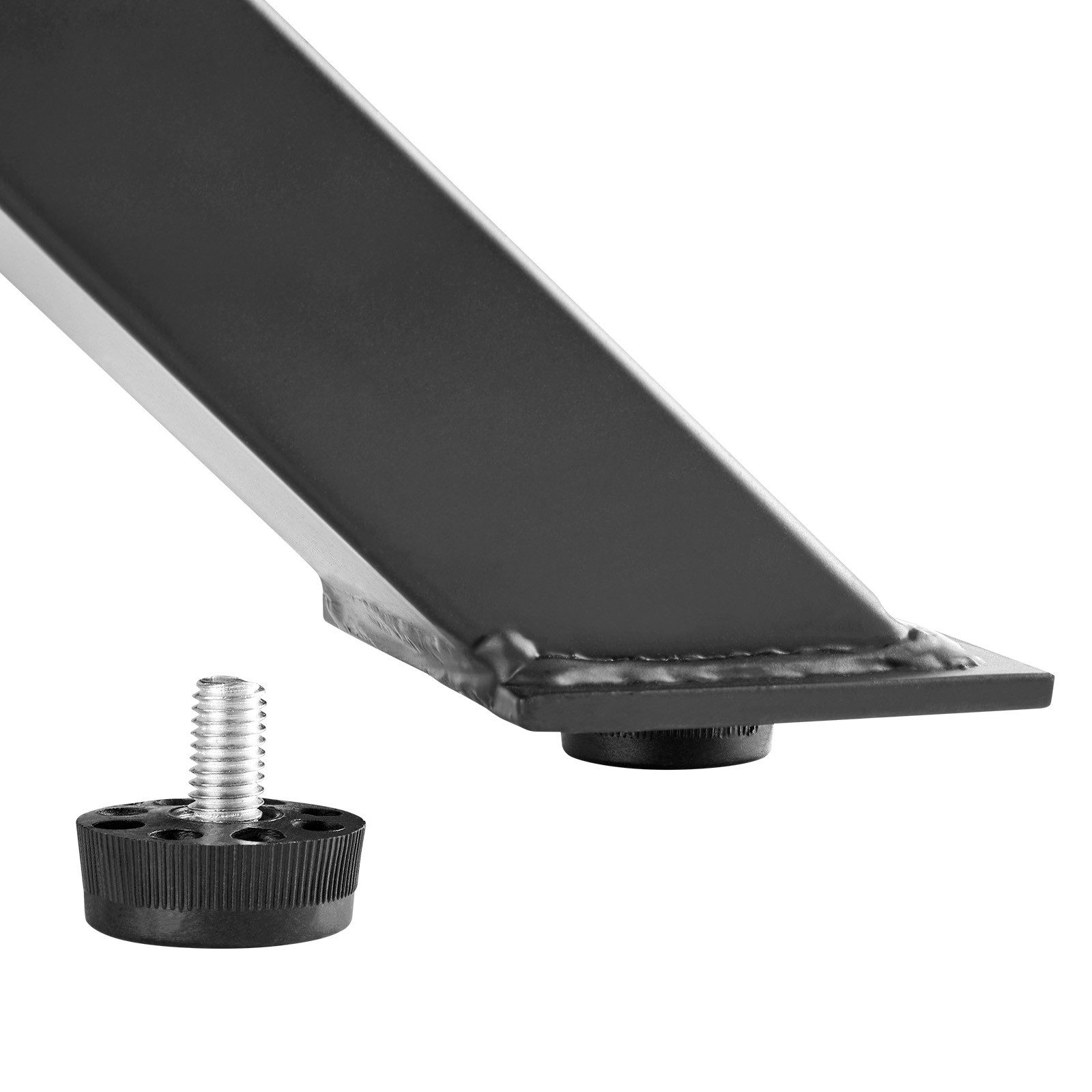 SO-TECH® Tischgestell X-FORM Stahl schwarz matt Höhe 710 mm Tiefe 820 mm (2-St), Stahl-Profil 80 x 40 mm – Bild 4 von 5