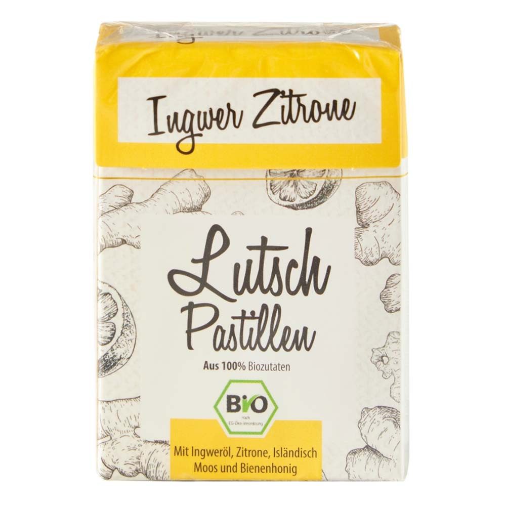 Aries Süßigkeit LutschPastillen - Ingwer Zitrone 30g