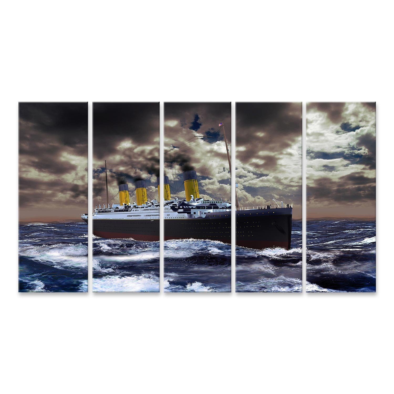 Leinwandbild Bild auf Leinwand Titanic Wandbild Poster Kunstdruck Bilder