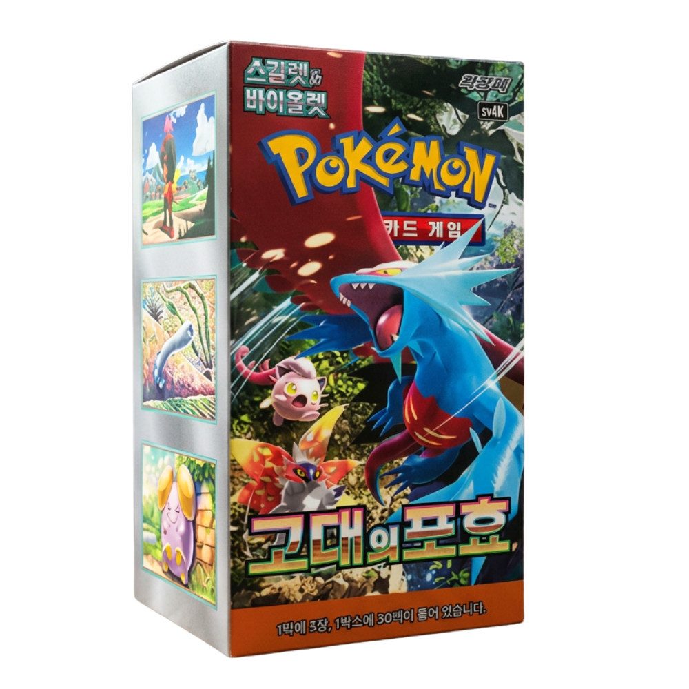 The Pokémon Company Sammelkarte Pokémon Ancient Roar SV4K Display Koreanisch 30 Booster Karten