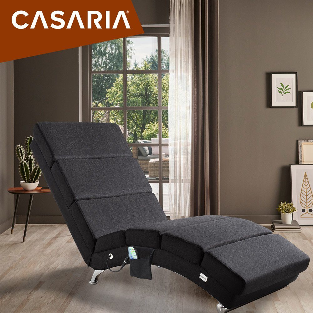 Casaria Relaxliege London Massage, 1 Teile, Massage Heizfunktion 186x89x55c günstig online kaufen