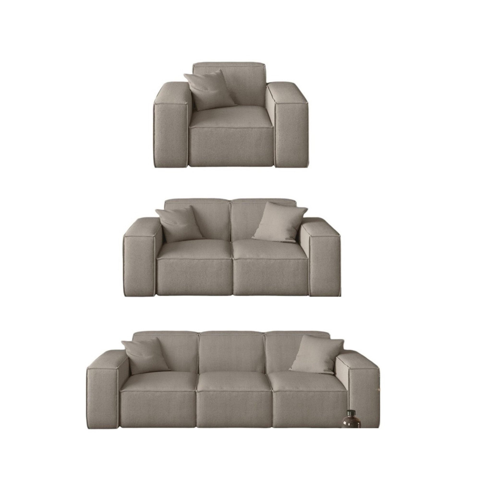 Fun Möbel Polstergarnitur Sofaset Designersofa CELES günstig online kaufen