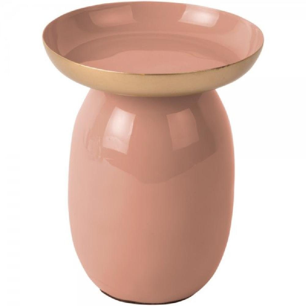 Present Time Kerzenhalter Kerzenhalter Pillar Mila Eisen Emailliert Faded Pink (Large)