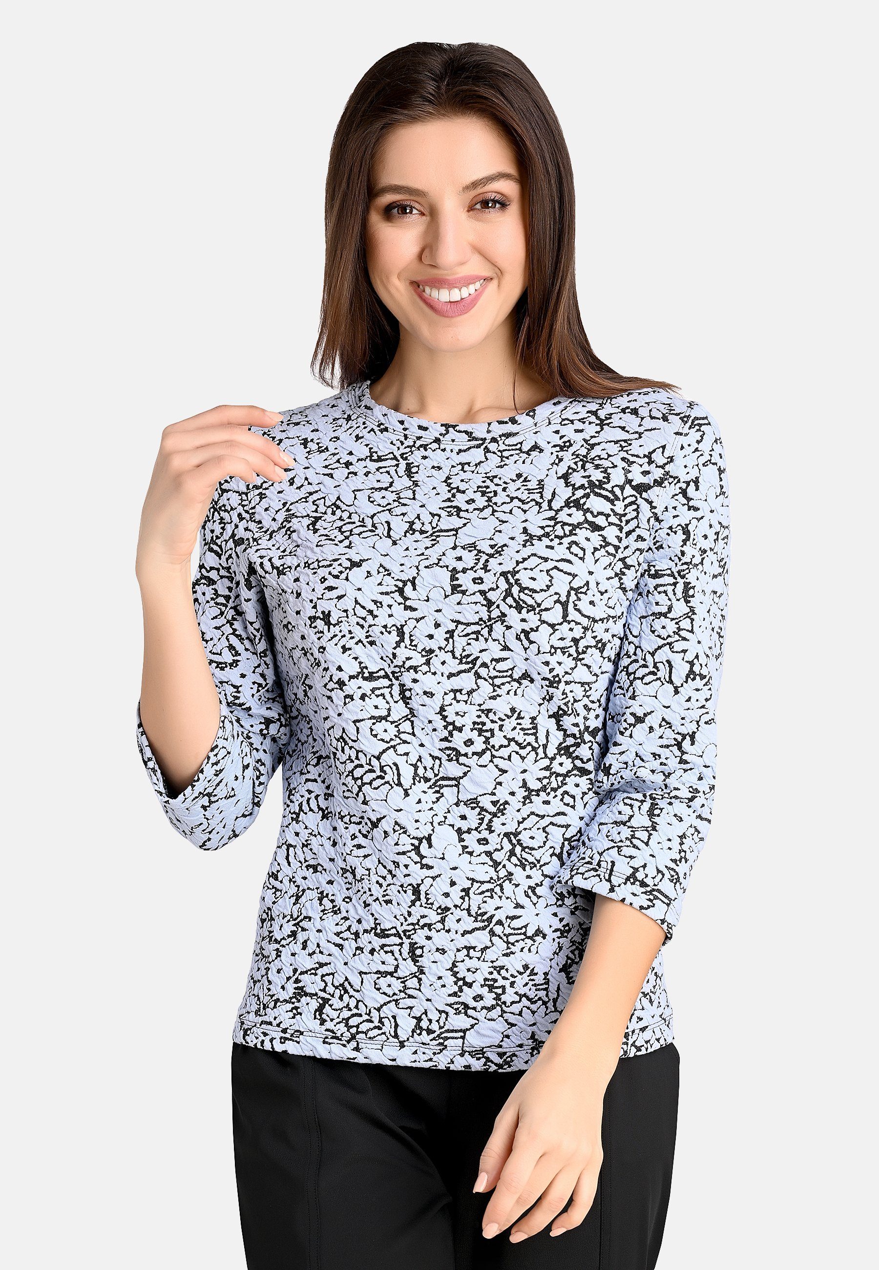 T-Shirt Shirt Jacquard - 10/Leinenght-blue