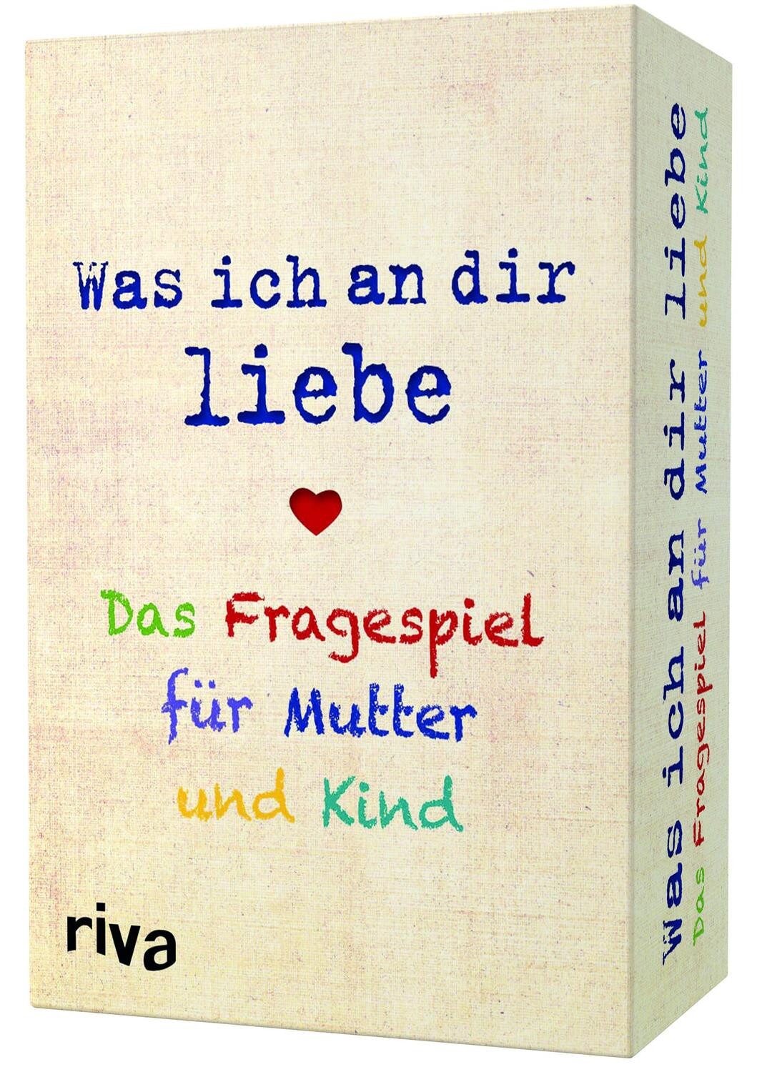 Riva Spiel, Was ich an dir liebe - Das Fragespiel für Mutter und Kind