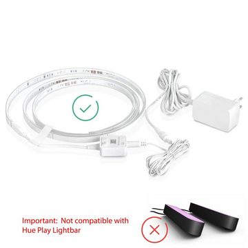 Wicked Chili 2,5m / 5m / 3,5m Zubehör für Hue Lightstrip Plus Verlängerungskabel, Hohlstecker , Hohlsteckerbuchse  (250 cm), 2,5m DC-Verlängerungskabel für Philips HUE Lightstrip Plus (White and