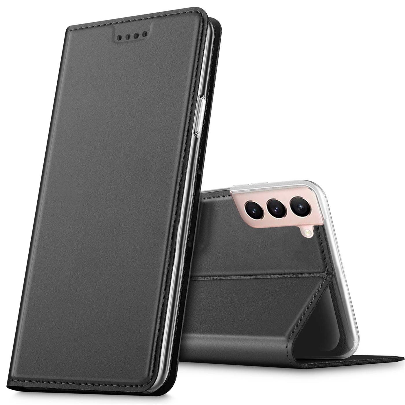 CoolGadget Handyhülle Klapptasche Wallet Kartenfach für Samsung Galaxy S22 6,1 Zoll, Ultra Slim Flip Case Hülle Klapphülle Cover Schutzhülle