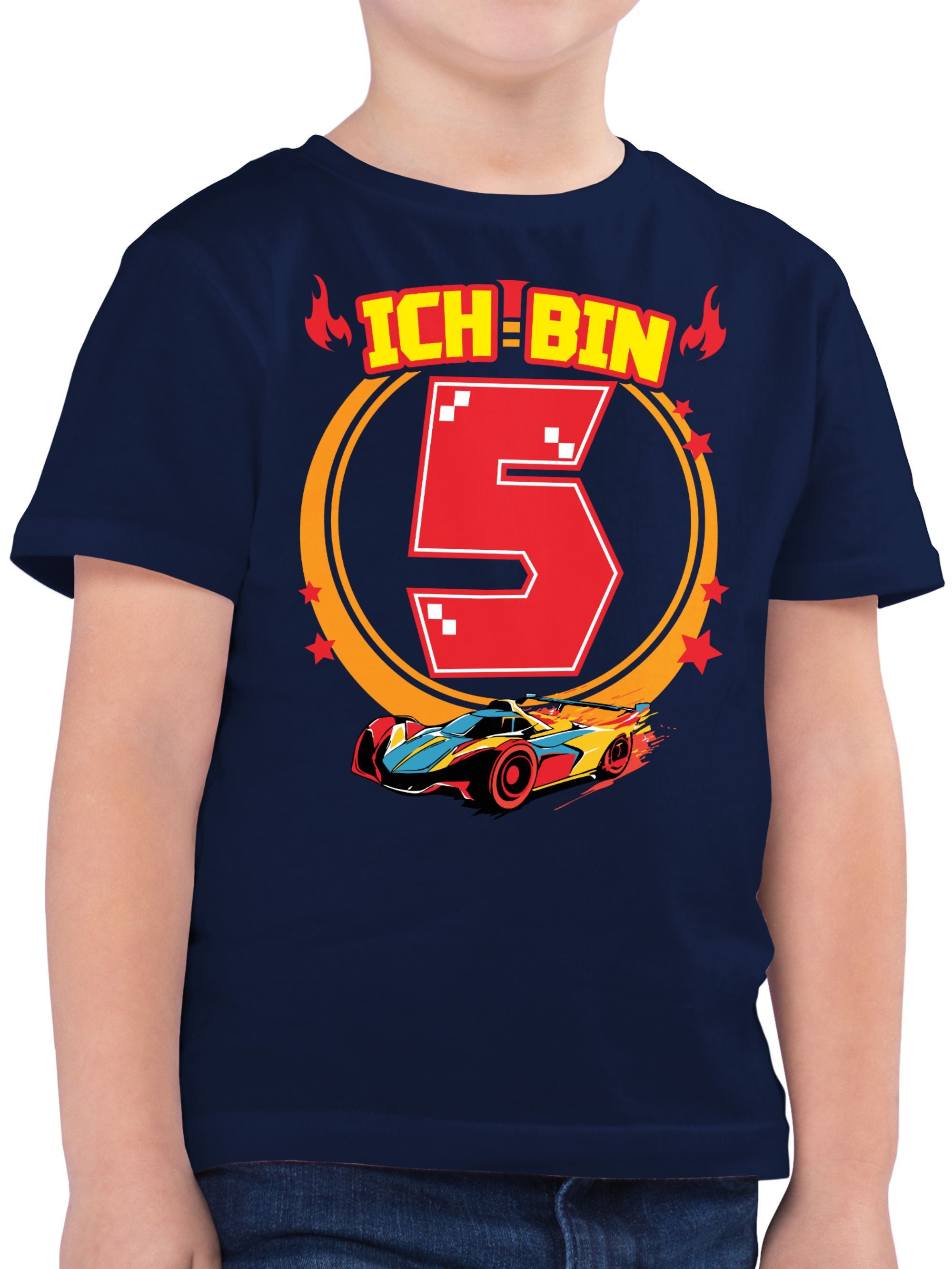 T-Shirt Ich bin 5 - Rennauto