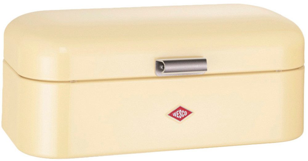 WESCO Brotkasten Grandy - Brotdose, Stahlblech, (1-tlg), Lüftungslöcher auf der Rückseite, Metallschaniere