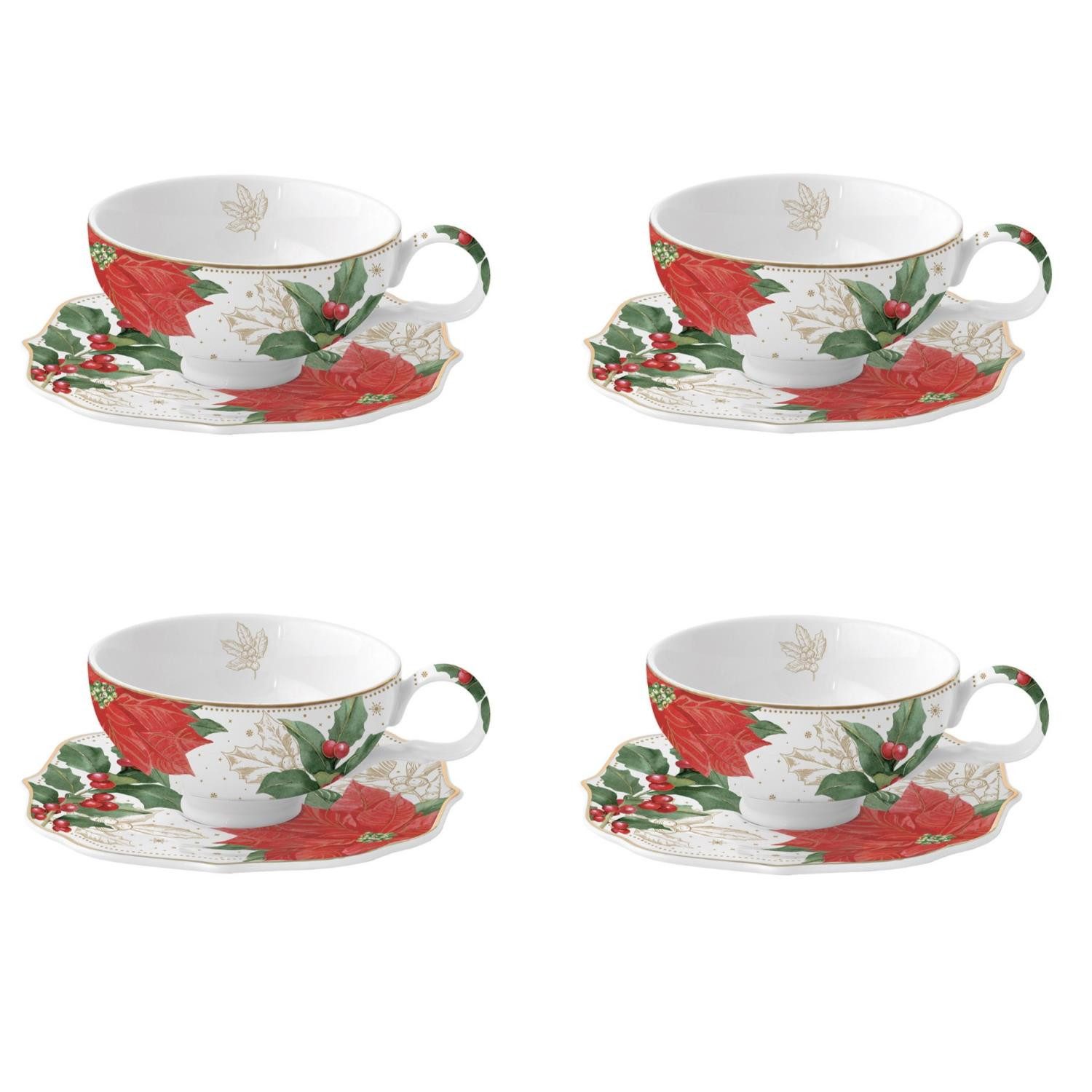 Tasse Poinsetta & Berries