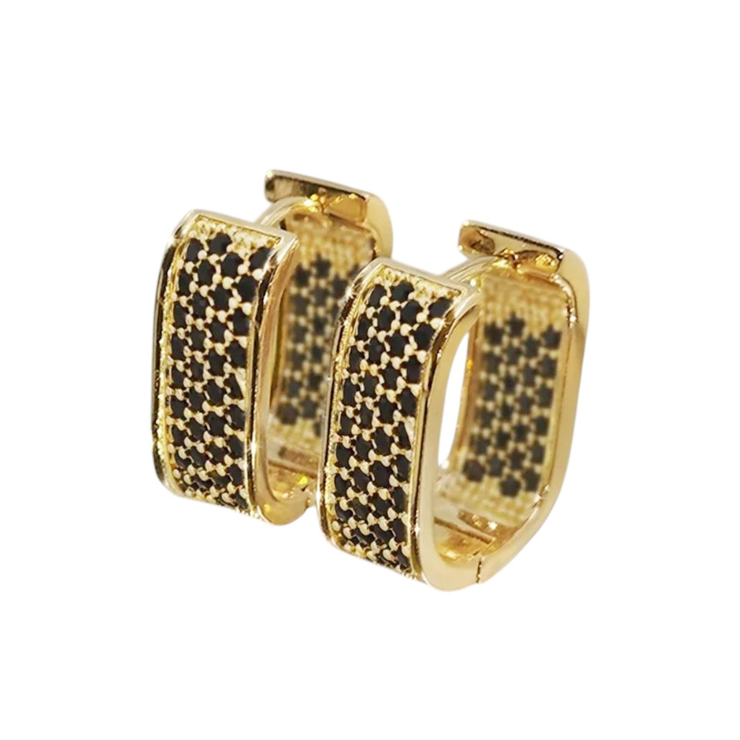 KARMA Creolen-Set Damen Silber Gold Zirkonia günstig online kaufen