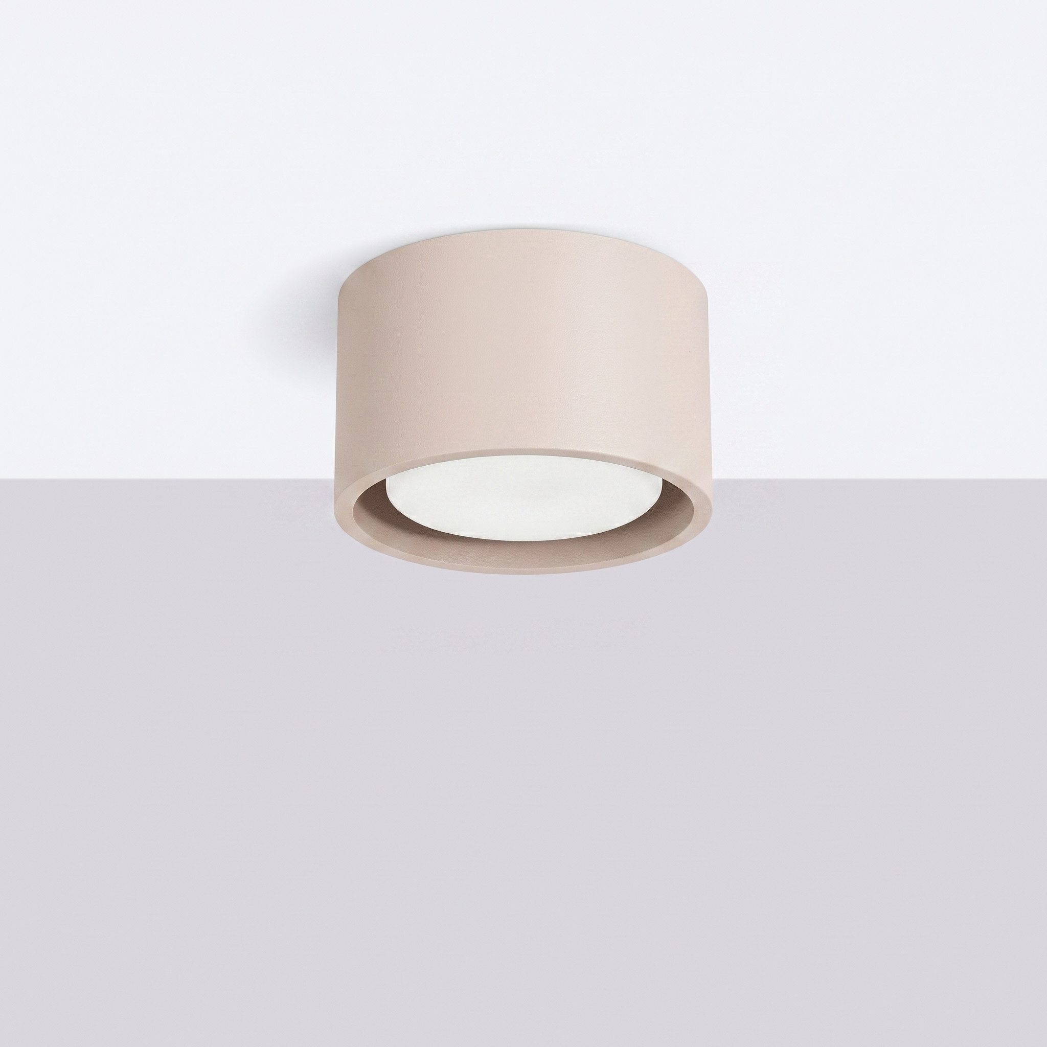 SOLLUX lighting Deckenleuchte Plafond MODO 1 taupe Gx53, Nicht enthalten