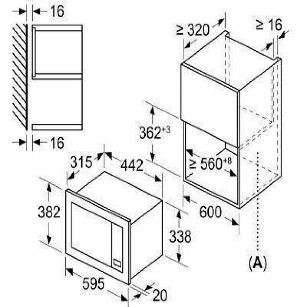 BOSCH Einbau-Mikrowelle