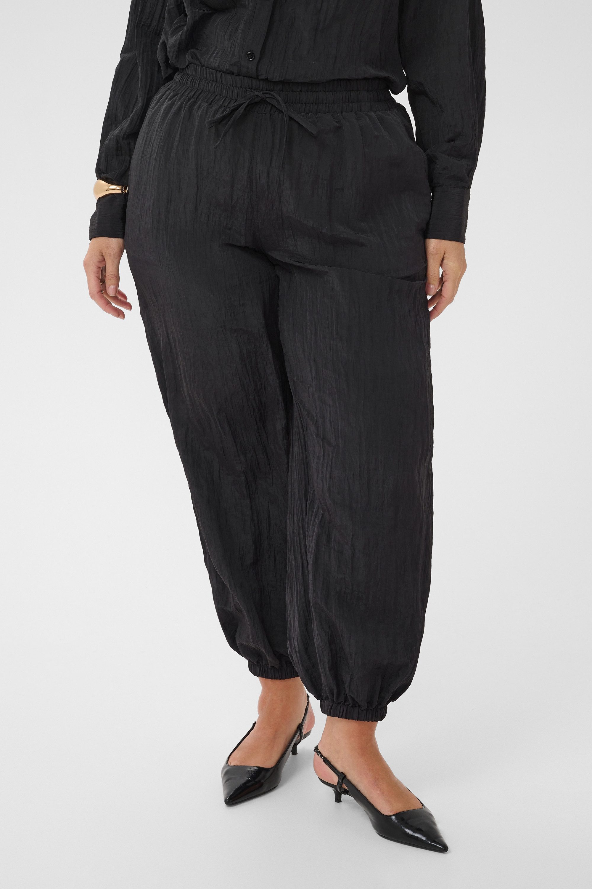 KAFFE Curve Stoffhose Casual Hose KCdabbie Große Größen