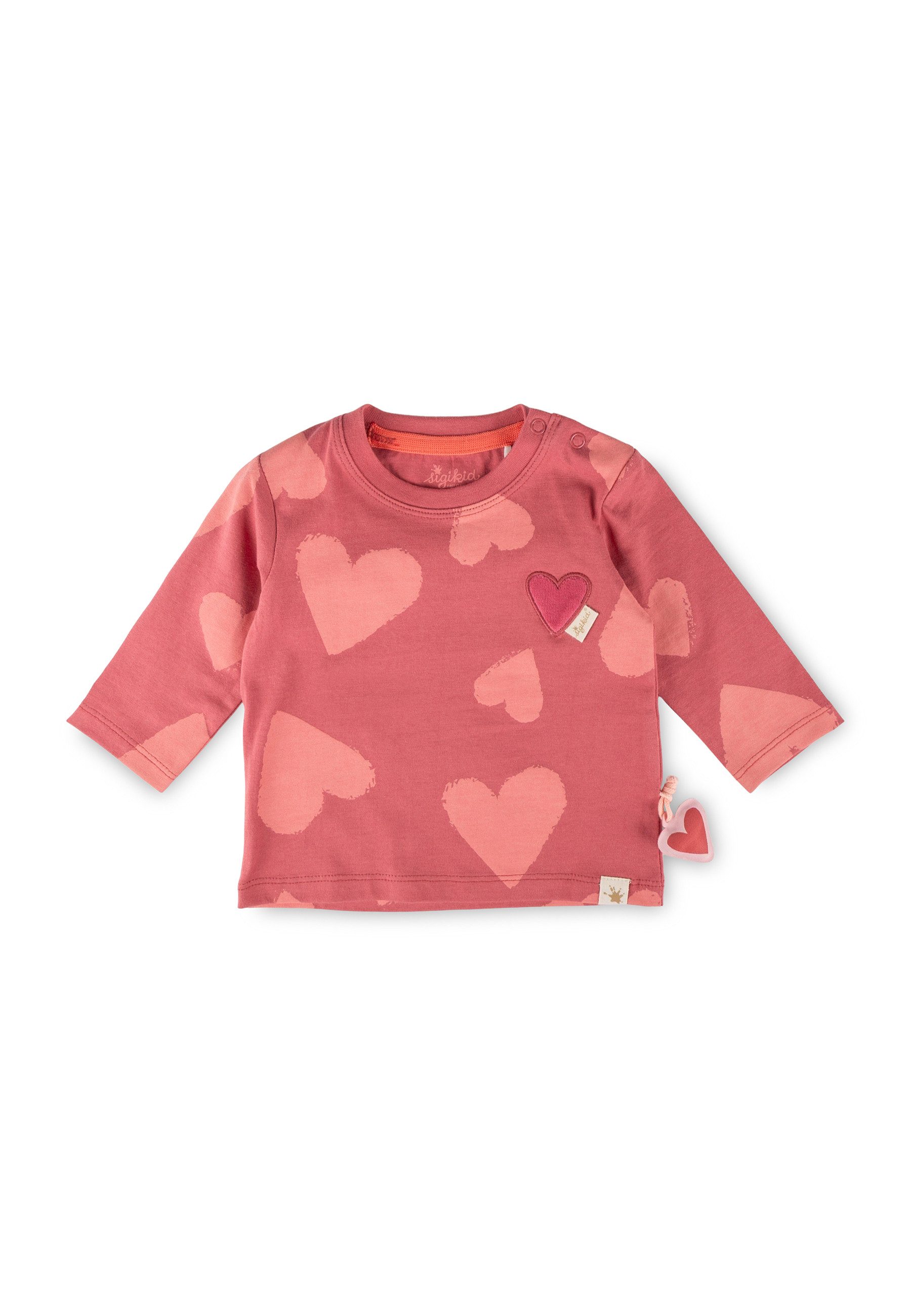 Sigikid Langarmshirt Pink Birds für Babys Mädchen (1-tlg)