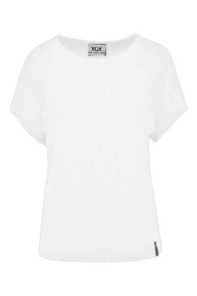 XOX T-Shirt XOX Pullunder Rundhals, kurzarm, Boxy Shirt weiß - Fair Trade, Oberteil, Shirt, Damenmode