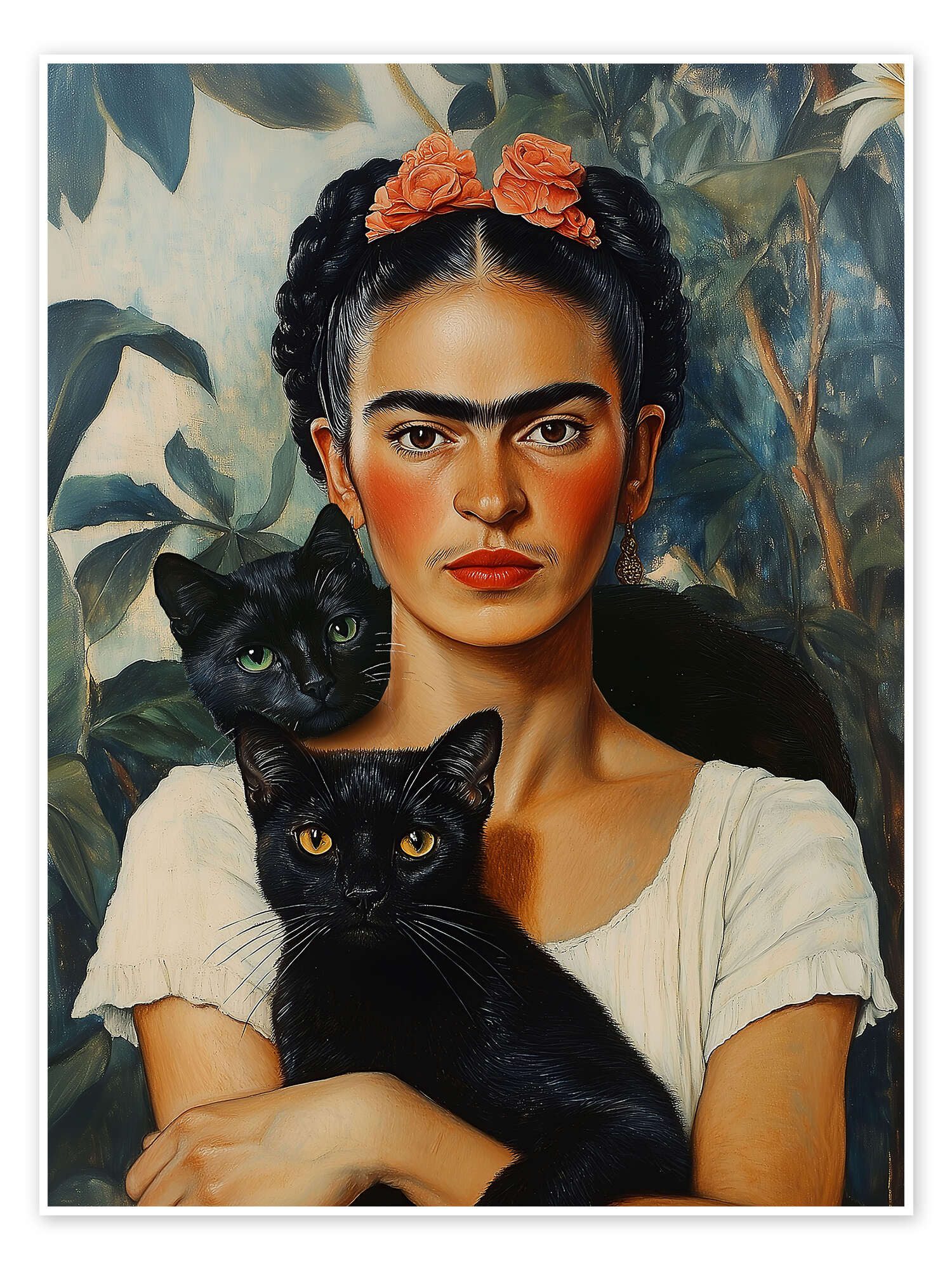 Posterlounge Poster Dikhotomy, Frida und Katzen, günstig online kaufen
