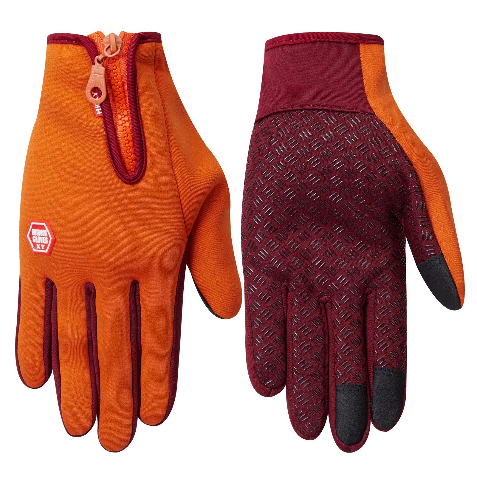 Sunicol Fleecehandschuhe Herren Damen Winter Outdoor Thermo Warm Touchscreen Handschuhe (1 Paar Touchscreen Handschuhe) rutschfestem Design