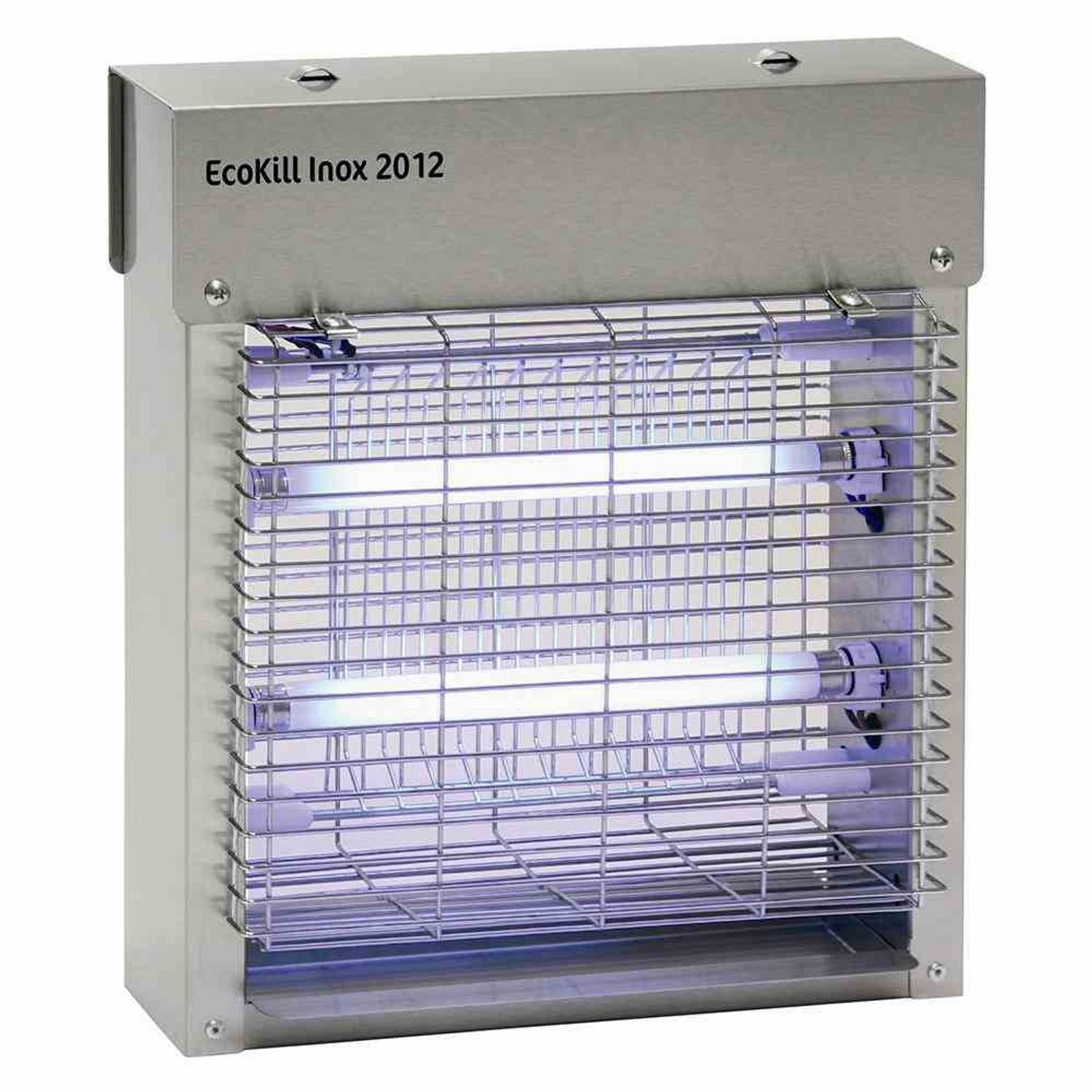 Kerbl Fliegenklatsche EcoKill Inox 2012 Fliegenfalle 2x6W 230V/50Hz Mücken