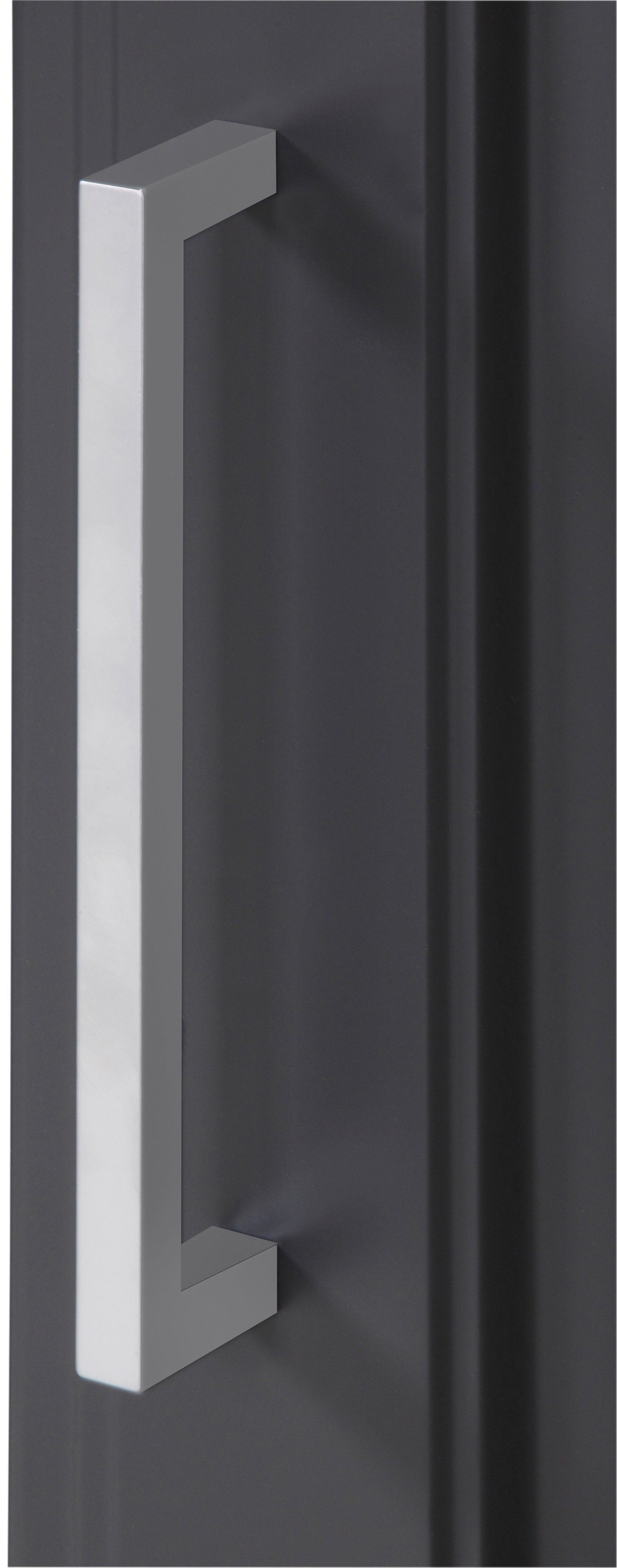 KOCHSTATION Seitenschrank KS-Stockholm hochwertige MDF-Fronten, 50 cm breit, 200 cm hoch, viel Stauraum