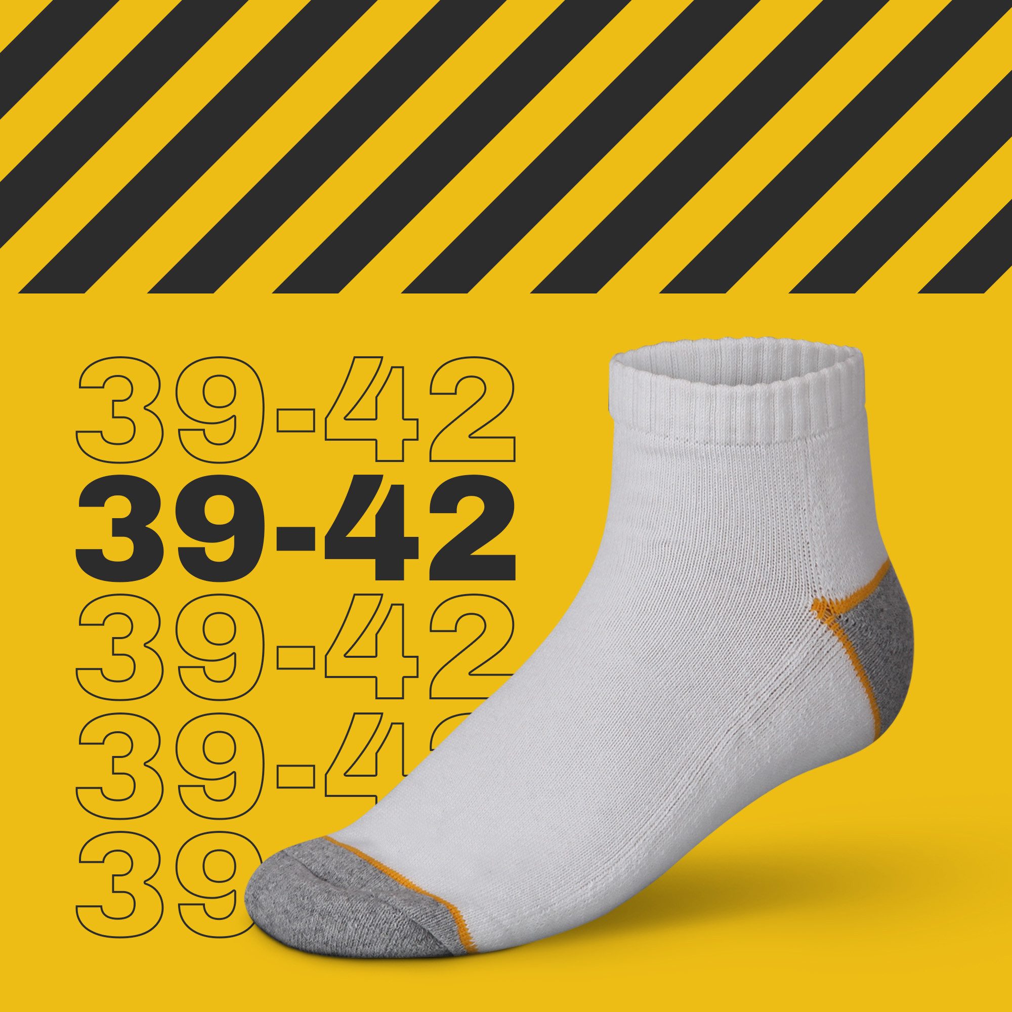 hemmy Fashion Arbeitssocken Herren / Damen "Sneakersocken" kurz (3-Paar) Arbeitssocken Sneaker Socken - Atmungsaktive Baumwolle