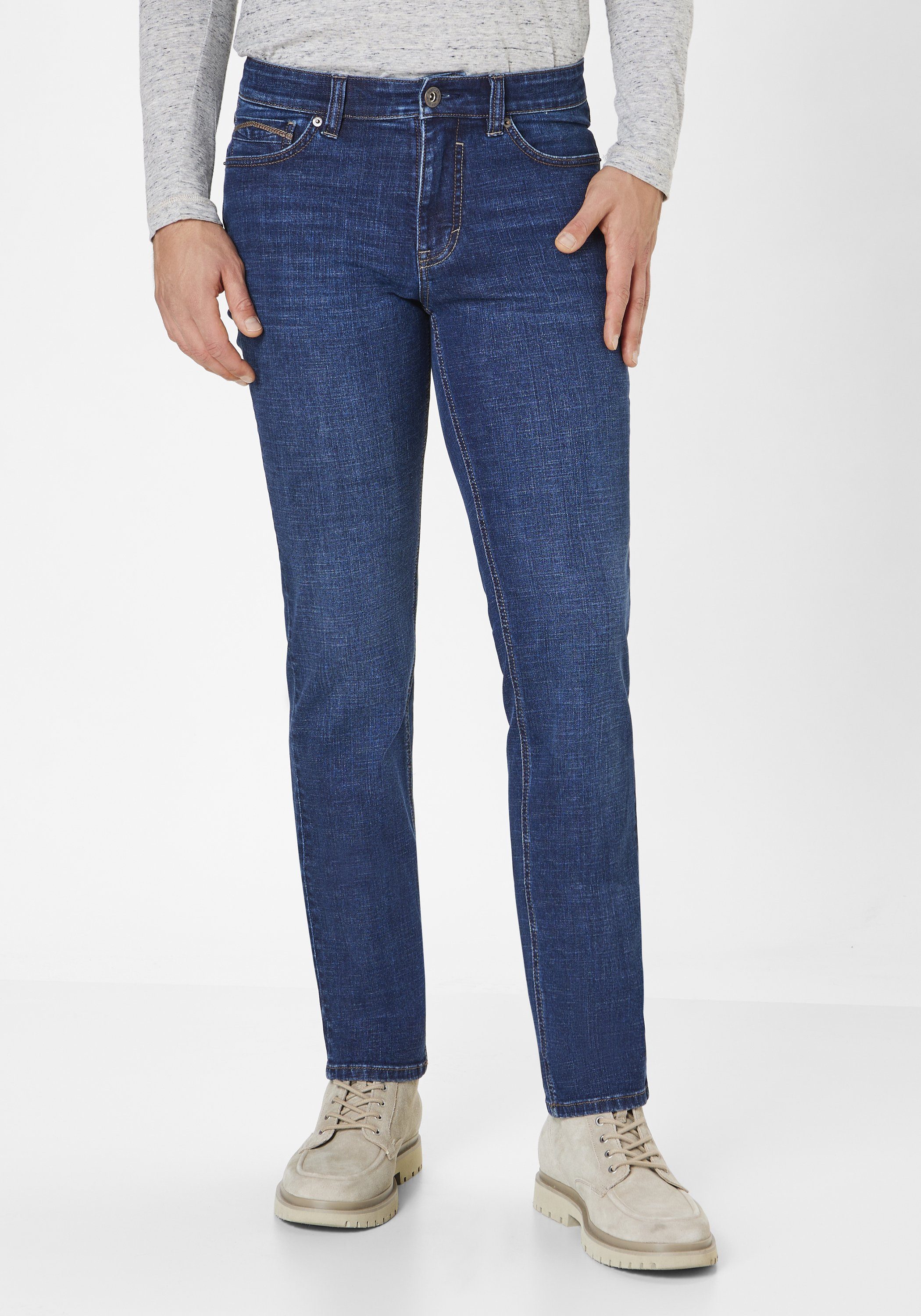 Paddock's Slim-fit-Jeans PIPE Elastische Slim-Fit Jeans PIPE medium blue soft use