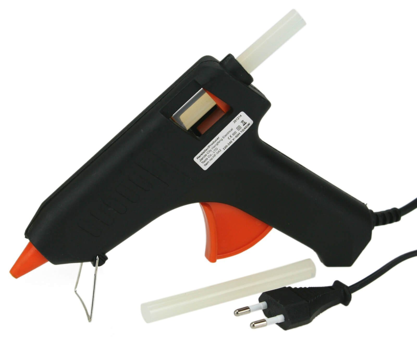 Easy Work Heißklebepistole Heißklebepistole Set XL mit Klebesticks bunt glitzer transparent