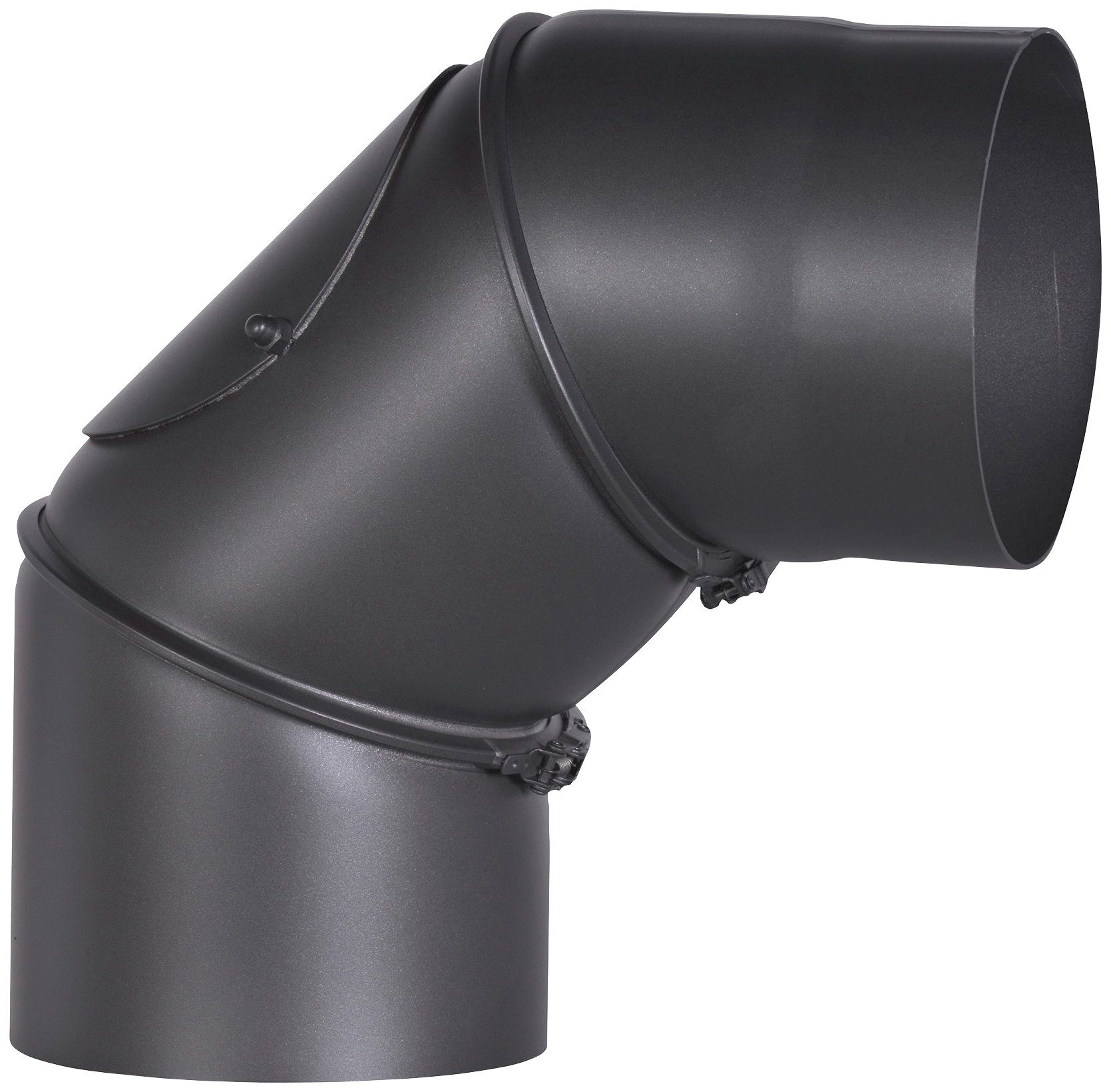 Firefix Ofenrohr, Bogen, 150 mm, 90 °, Stahlblech, mit Tür günstig online kaufen