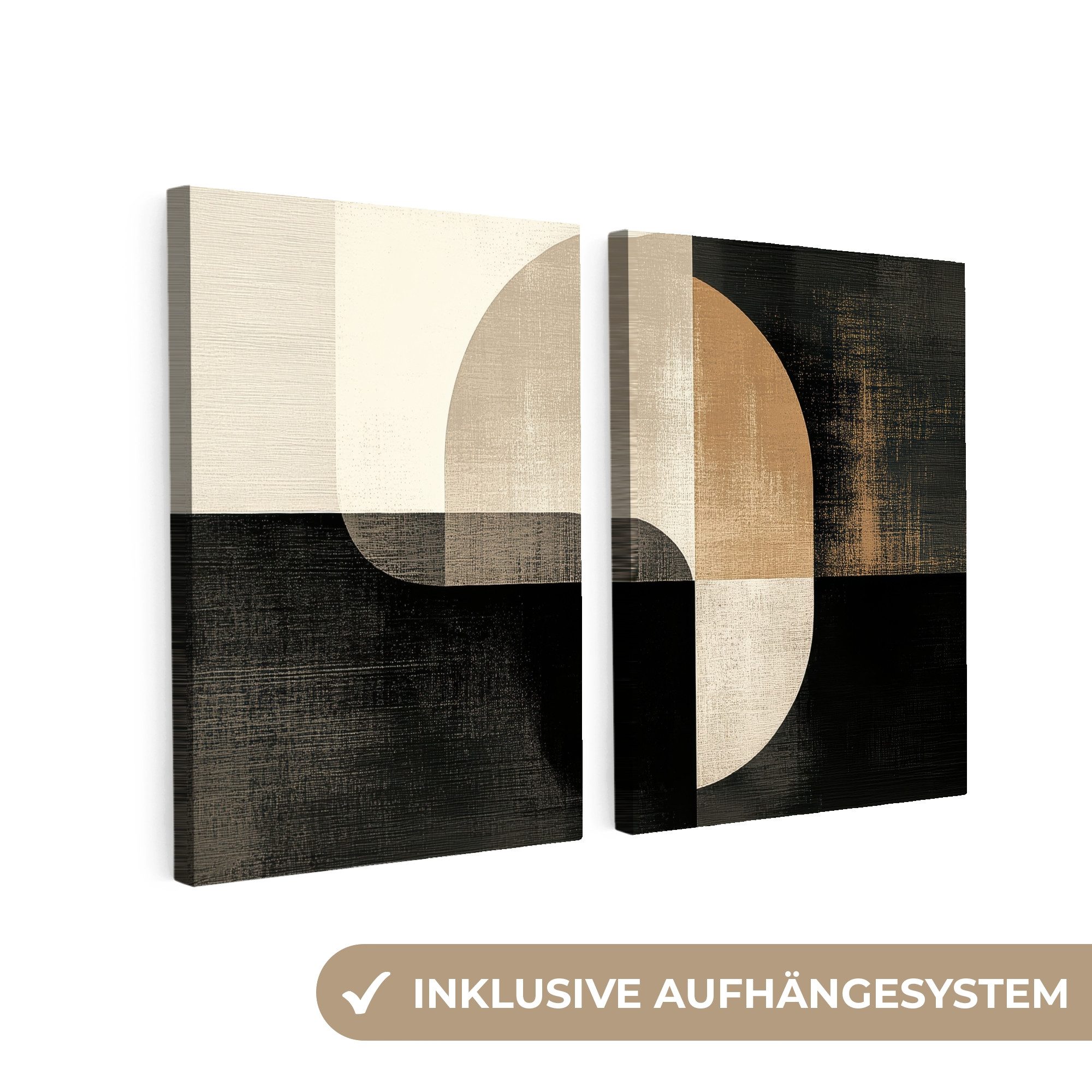 MuchoWow Leinwandbild Formen - Abstrakt - günstig online kaufen