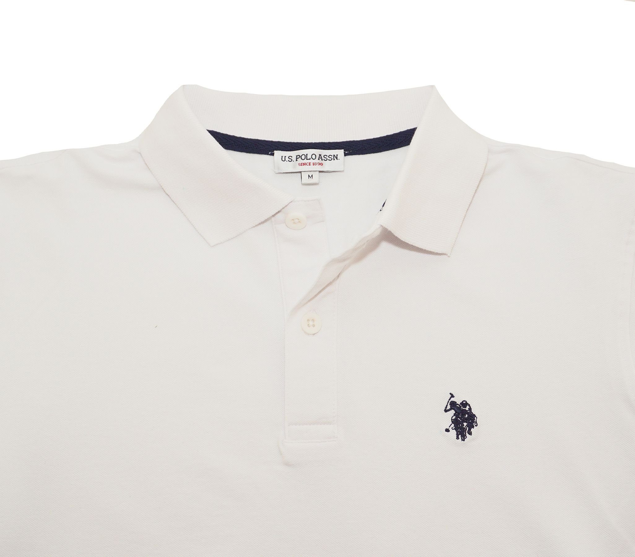U.S. Polo Assn Poloshirt Polo Poloshirt BASIC Polohemd Shirt (1-tlg) weiss