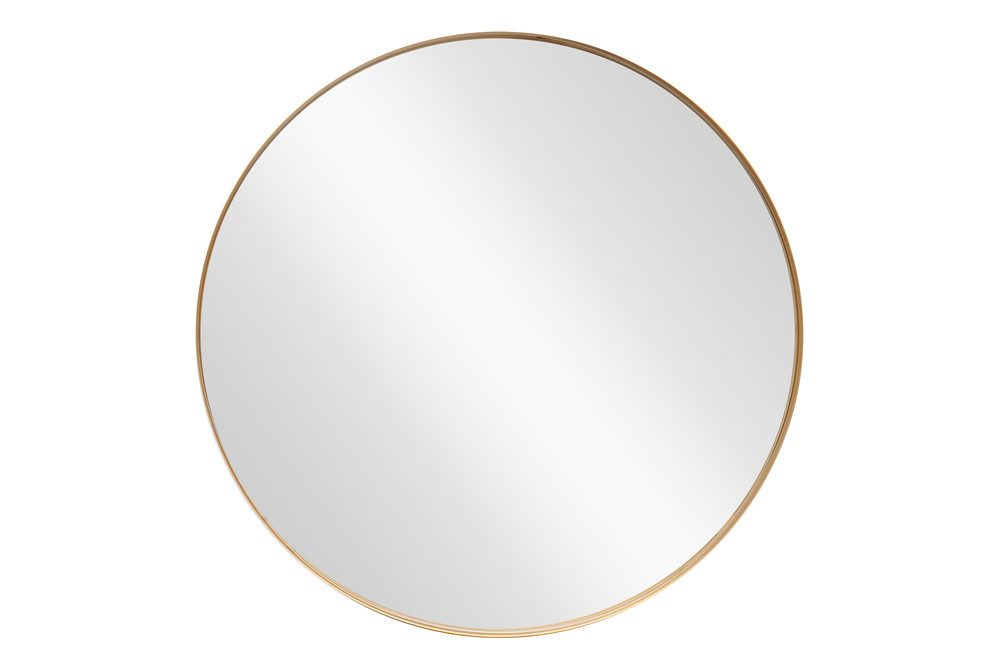 riess-ambiente Wandspiegel PORTRAIT 60cm gold – Metallrahmen, rund, Accessoire (Einzelartikel, 1-St), moderner Spiegel mit edlem Goldakzent – ideal für Flur oder Ankleide