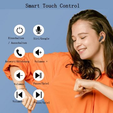 GelldG Kopfhörer Kabellos, Bluetooth Kopfhörer In Ear, HiFi Stereo Kopfhörer Bluetooth-Kopfhörer