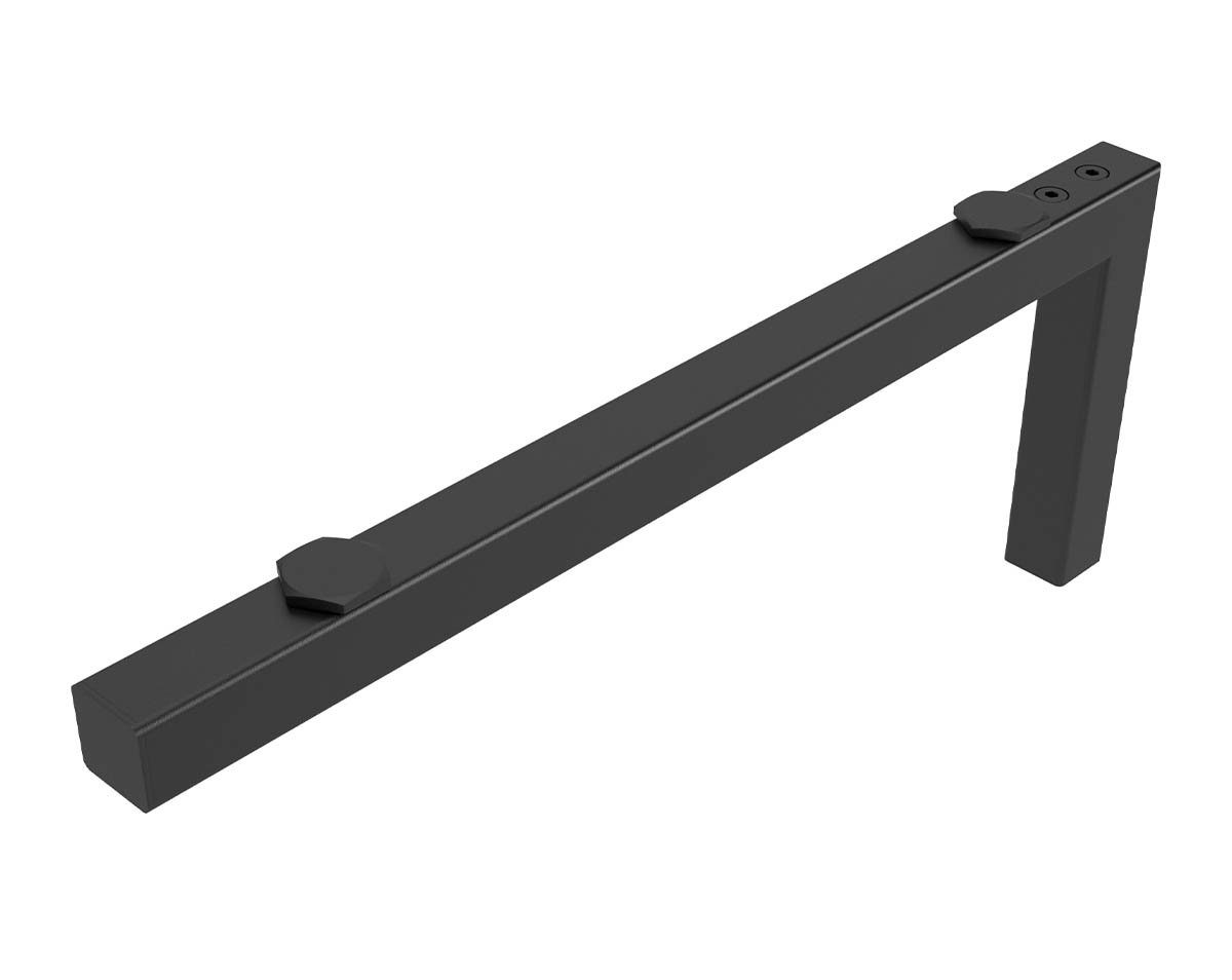 Thumbnail - einfachgutemoebel Aufsatzwaschbecken Qualitäts Waschtischkonsole Bath-O-Line, 470mm, schwarz matt (1-St., SET enthält: H...