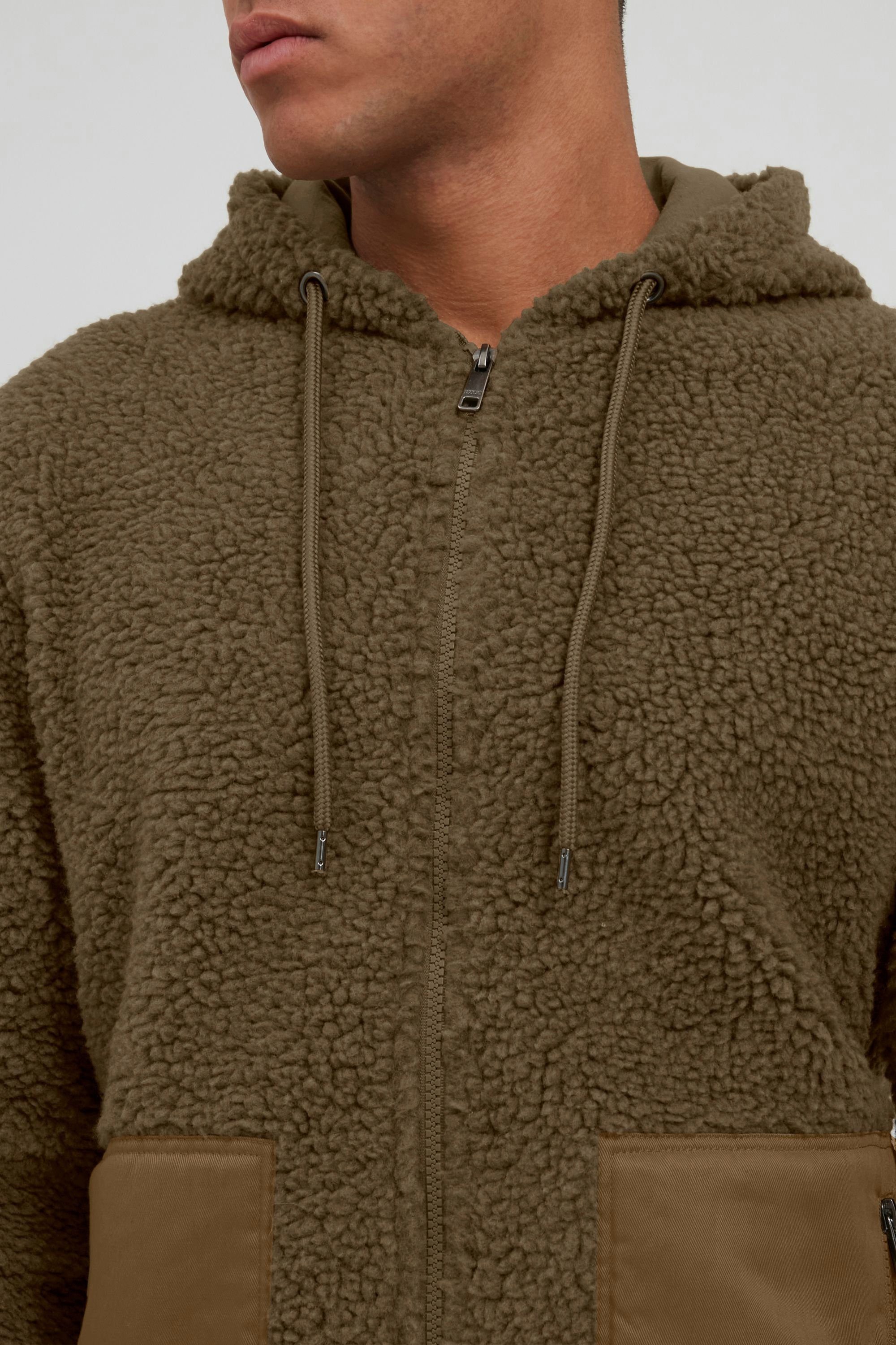Kangaroo SDVig 21106232 Fellimitatjacke hooded (180920) mit Kapuzenjacken jacket Teddyfell !Solid