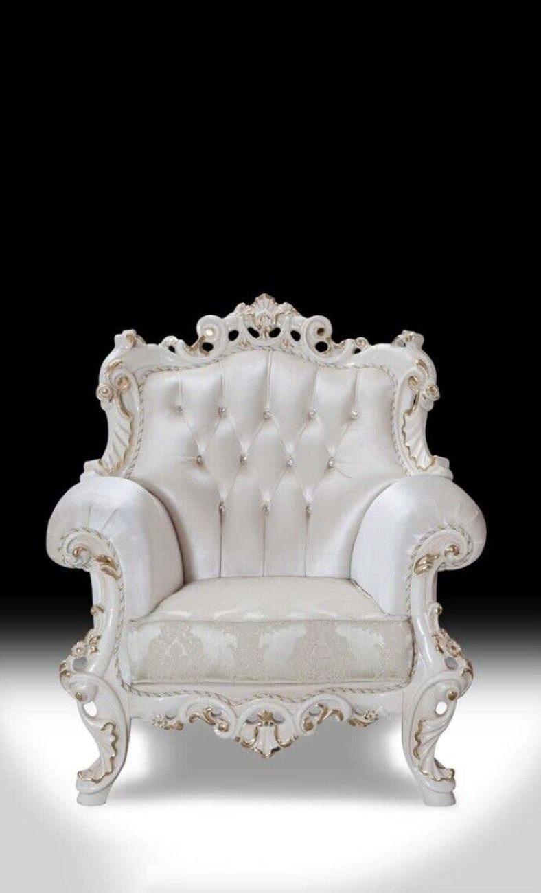 Polster Couchen Made Chesterfield-Sessel 1x (1-St., in Design Königlicher Sessel Textil Europa 1 Sitzer JVmoebel Chesterfield Sessel),