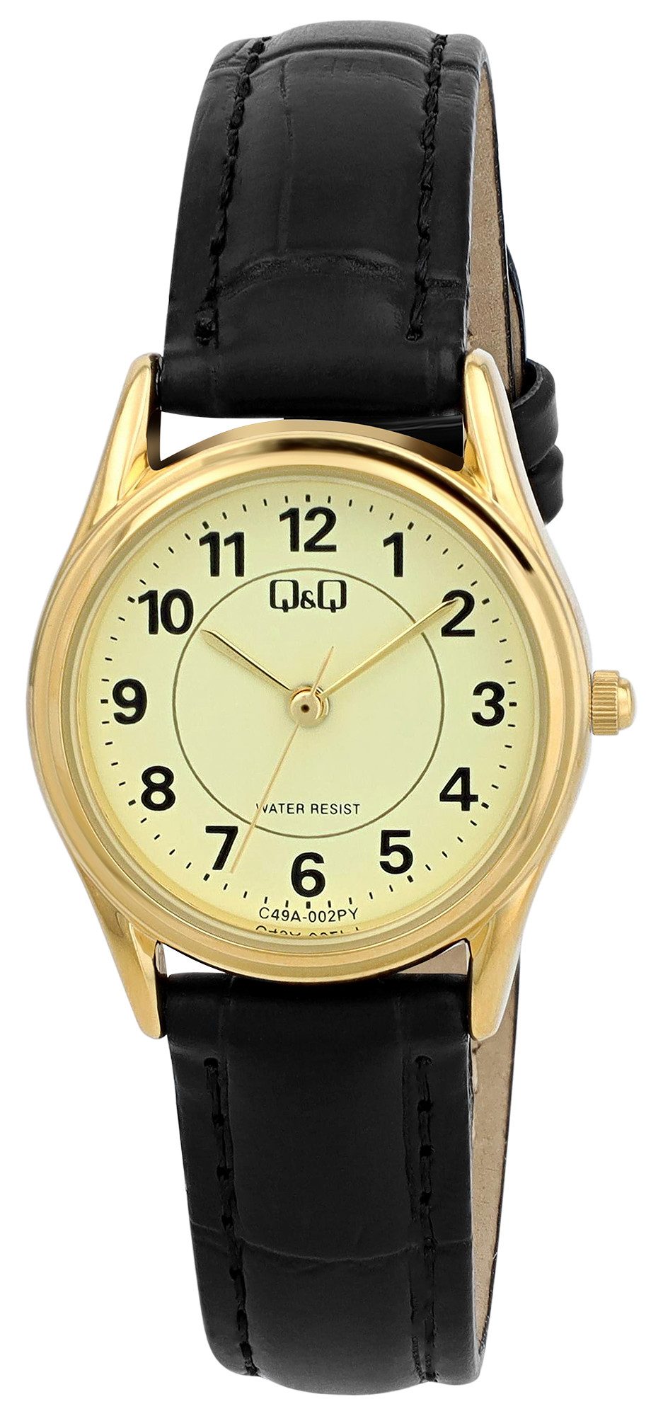 Q&Q Quarzuhr C49A Damenuhr mit Lederimitationsband günstig online kaufen