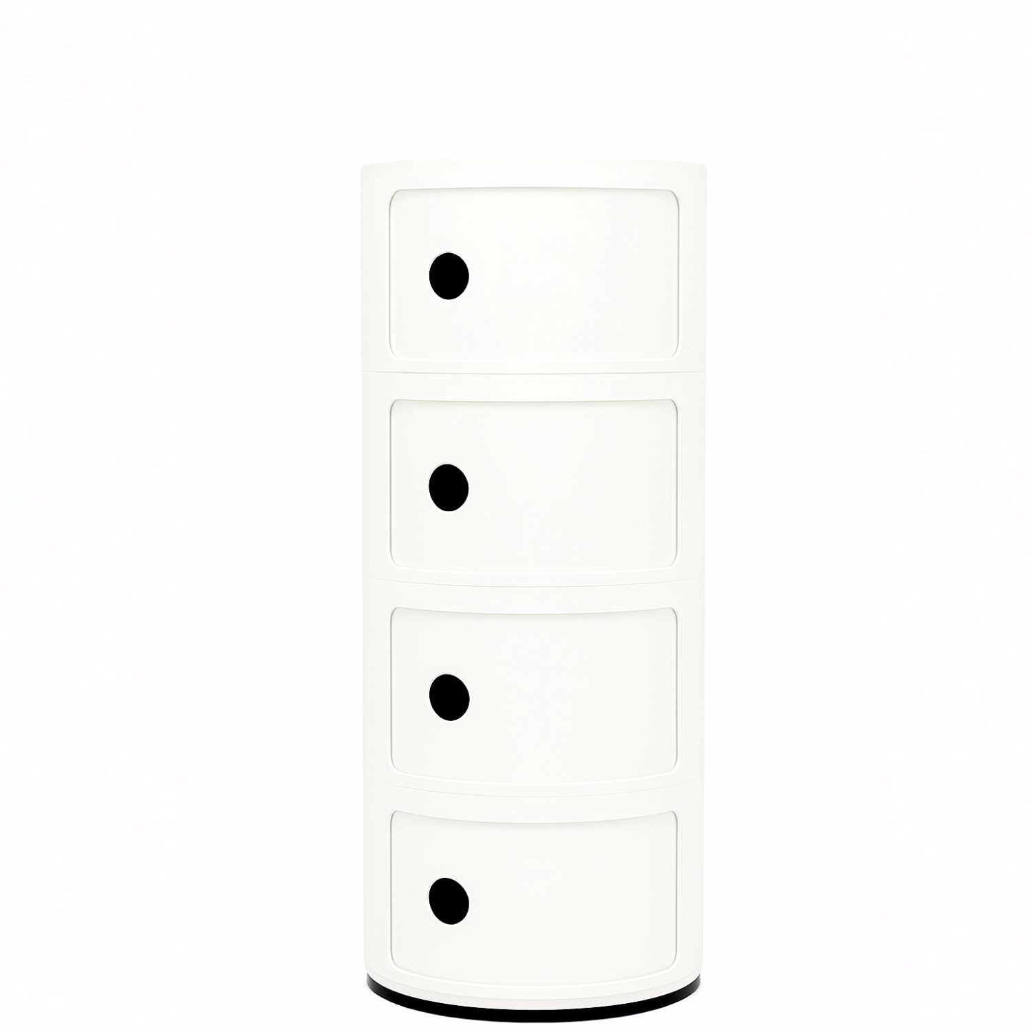 Kartell Container Componibili mit vier Fächern Weiß